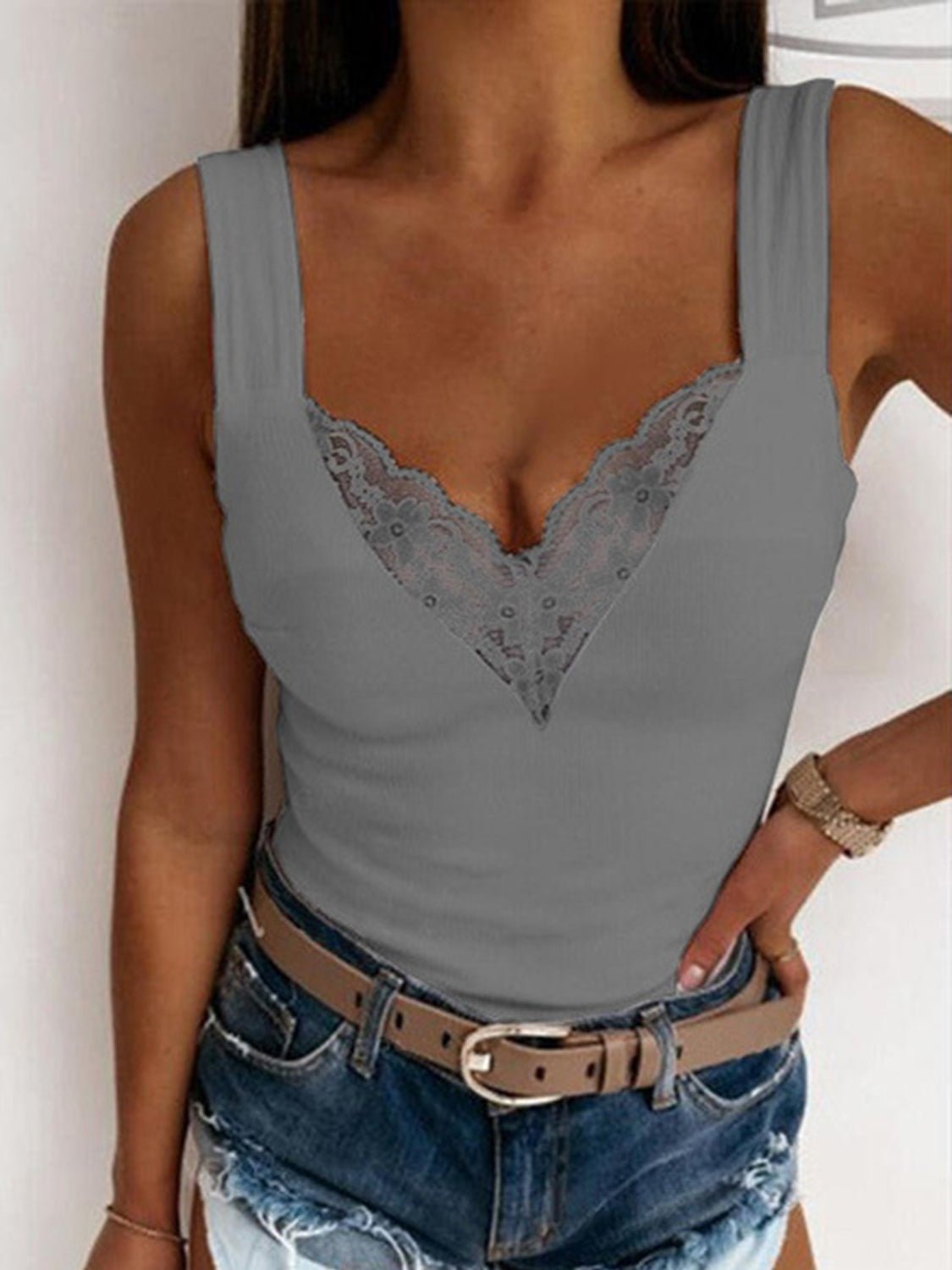 Full Size Lace Detail Sweetheart Neck Tank - GirlyBayFull Size Lace Detail Sweetheart Neck Tank100100368052832SDark GrayGirlyBayFull Size Lace Detail Sweetheart Neck Tank