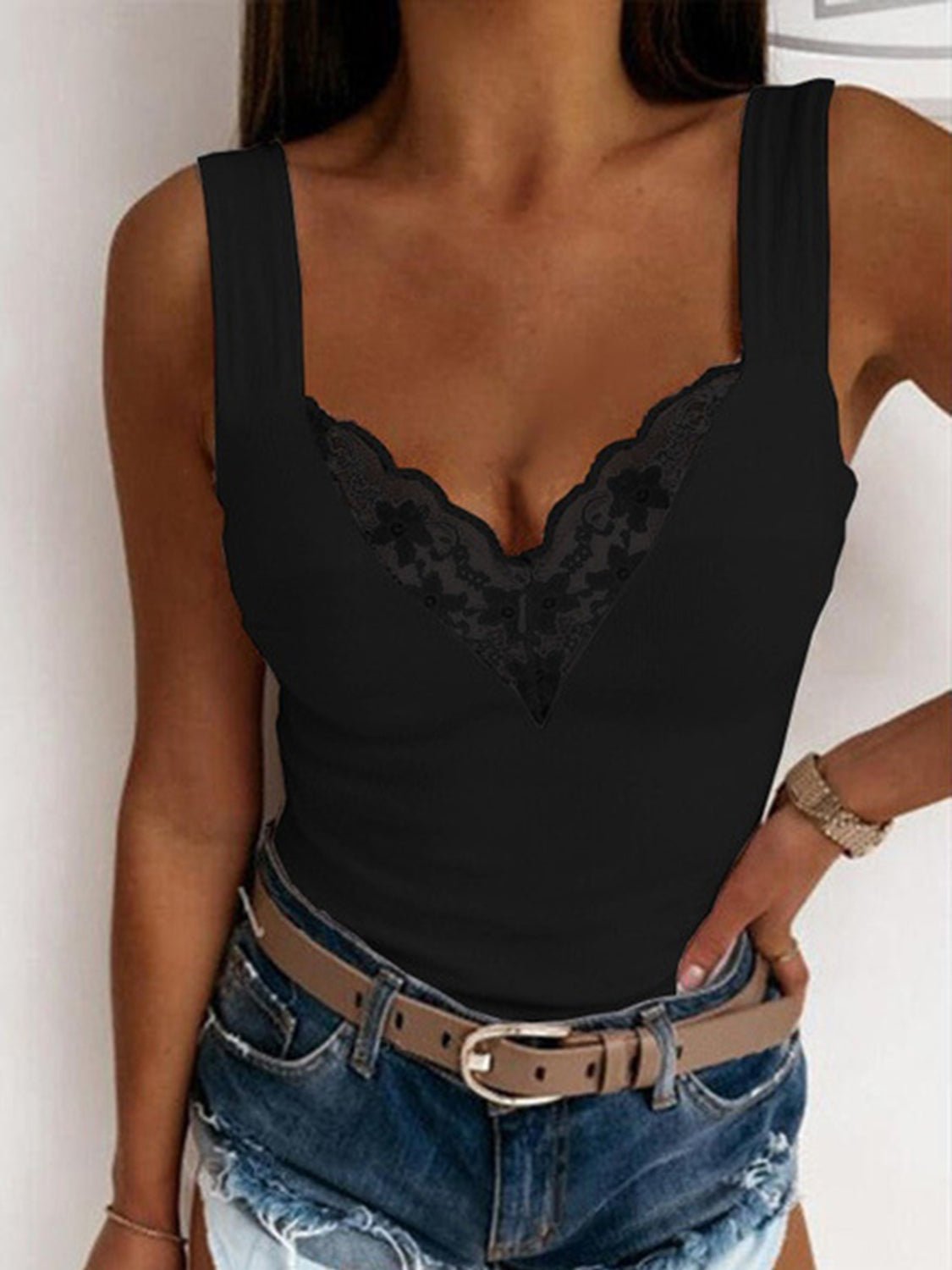 Full Size Lace Detail Sweetheart Neck Tank - GirlyBayFull Size Lace Detail Sweetheart Neck Tank100100368056468SBlackGirlyBayFull Size Lace Detail Sweetheart Neck Tank