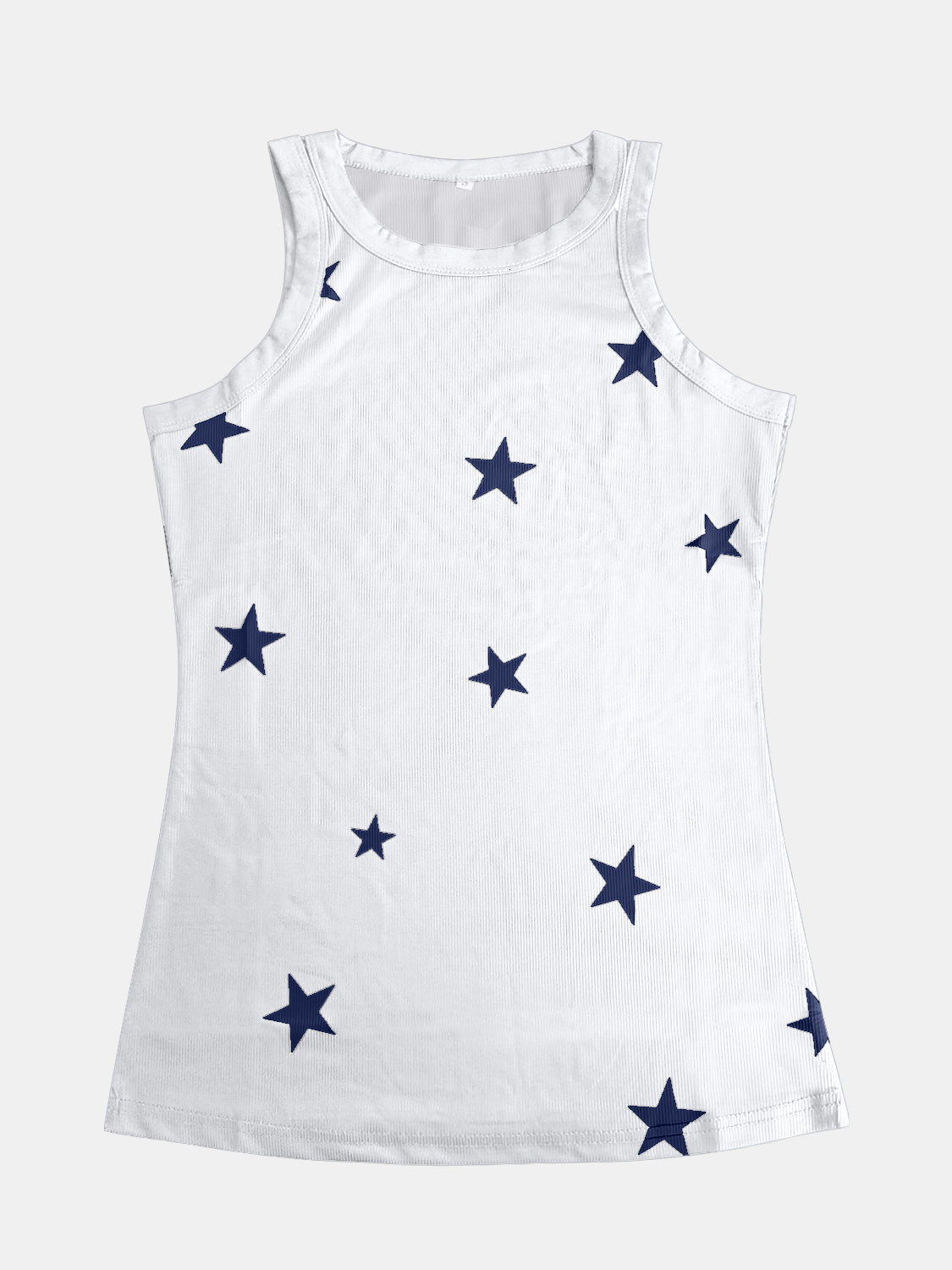 Full Size Star Round Neck Tank - GirlyBayFull Size Star Round Neck Tank100100931451412SWhiteGirlyBayFull Size Star Round Neck Tank