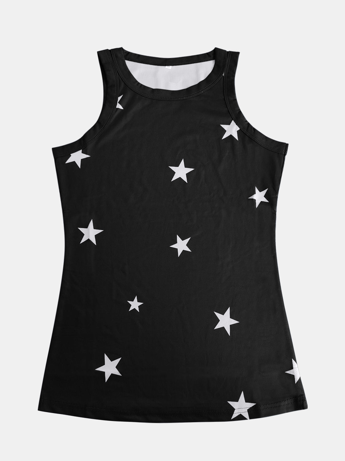Full Size Star Round Neck Tank - GirlyBayFull Size Star Round Neck Tank100100931459760SBlackGirlyBayFull Size Star Round Neck Tank