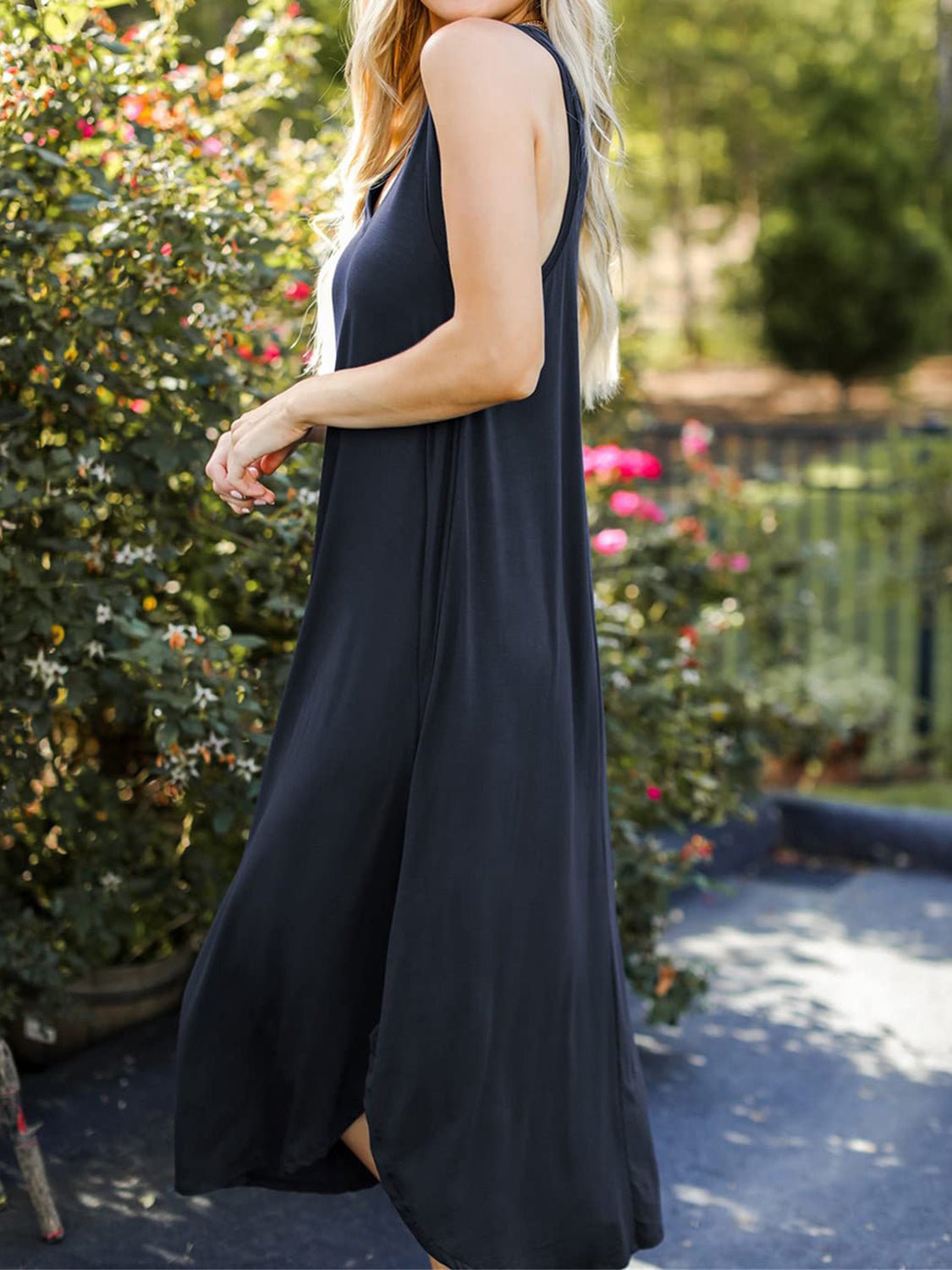 Full Size V - Neck Midi Tank Dress - GirlyBayMaxi DressesFull Size V - Neck Midi Tank Dress100100693691328SDark BlueGirlyBayFull Size V - Neck Midi Tank Dress