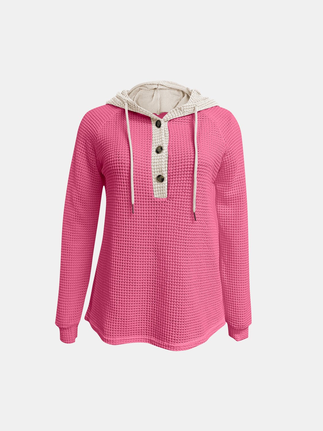 Full Size Waffle - Knit Contrast Long Sleeve Hoodie - GirlyBaySweatshirts & HoodiesFull Size Waffle - Knit Contrast Long Sleeve Hoodie100100449773382SHot PinkGirlyBayFull Size Waffle - Knit Contrast Long Sleeve Hoodie