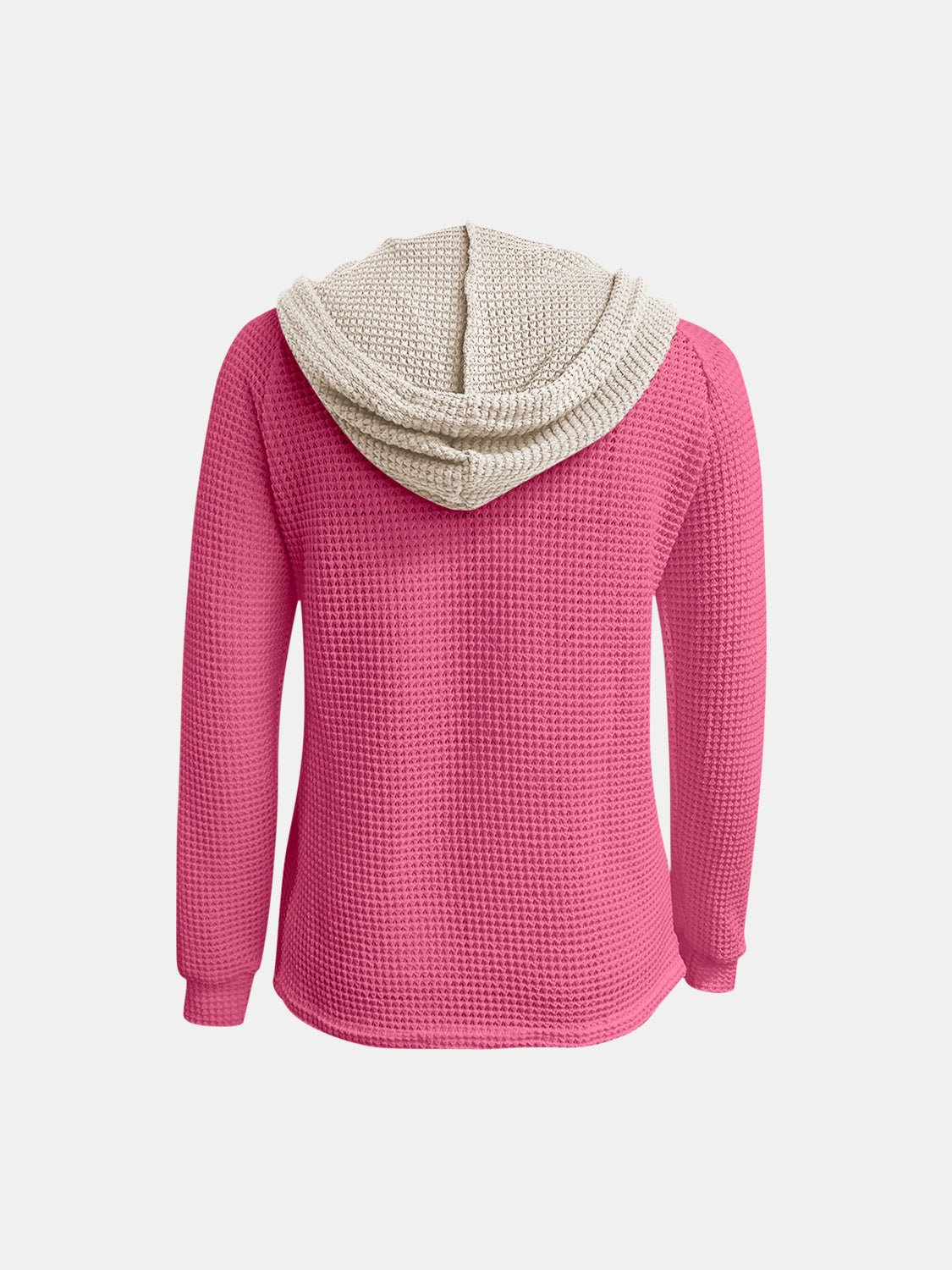 Full Size Waffle - Knit Contrast Long Sleeve Hoodie - GirlyBaySweatshirts & HoodiesFull Size Waffle - Knit Contrast Long Sleeve Hoodie100100449773382SHot PinkGirlyBayFull Size Waffle - Knit Contrast Long Sleeve Hoodie