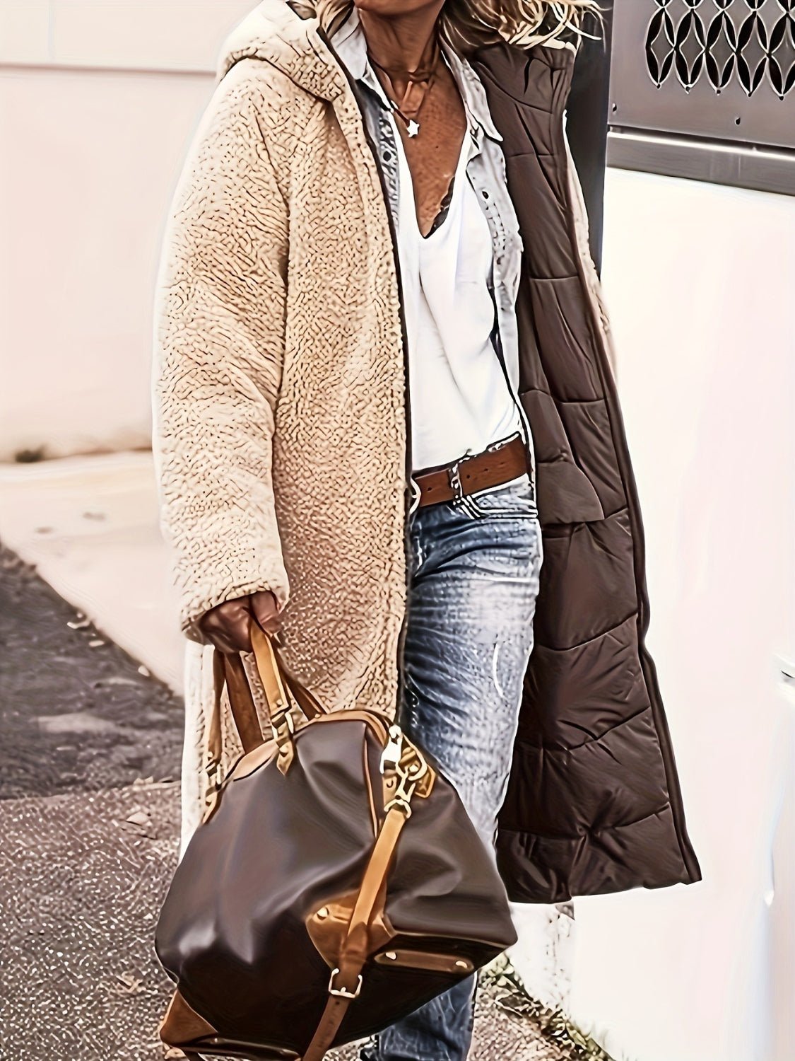 Full Size Zip Up Sherpa Hooded Coat - GirlyBayPlus Size ClothesFull Size Zip Up Sherpa Hooded Coat100100219177660SCoffee BrownGirlyBayFull Size Zip Up Sherpa Hooded Coat