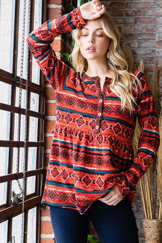 Heimish Full Size Geometric Button Detail Long Sleeve Babydoll Top - GirlyBayHeimish Full Size Geometric Button Detail Long Sleeve Babydoll Top100100190991357SScarletGirlyBayHeimish Full Size Geometric Button Detail Long Sleeve Babydoll Top