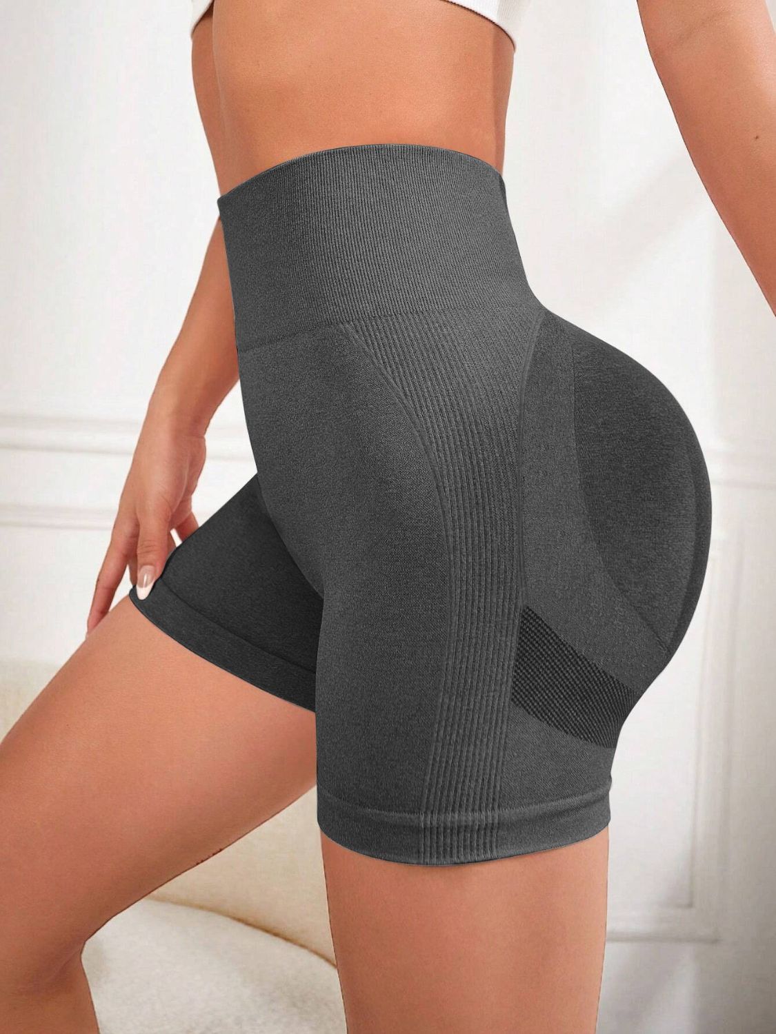 High Waist Active Shorts - GirlyBayActivewearHigh Waist Active Shorts100100150401382SDark GrayGirlyBayHigh Waist Active Shorts