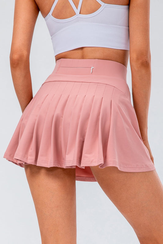 High Waist Pleated Active Skirt - GirlyBayActivewearHigh Waist Pleated Active Skirt100100430467619XSBlush PinkGirlyBayHigh Waist Pleated Active Skirt
