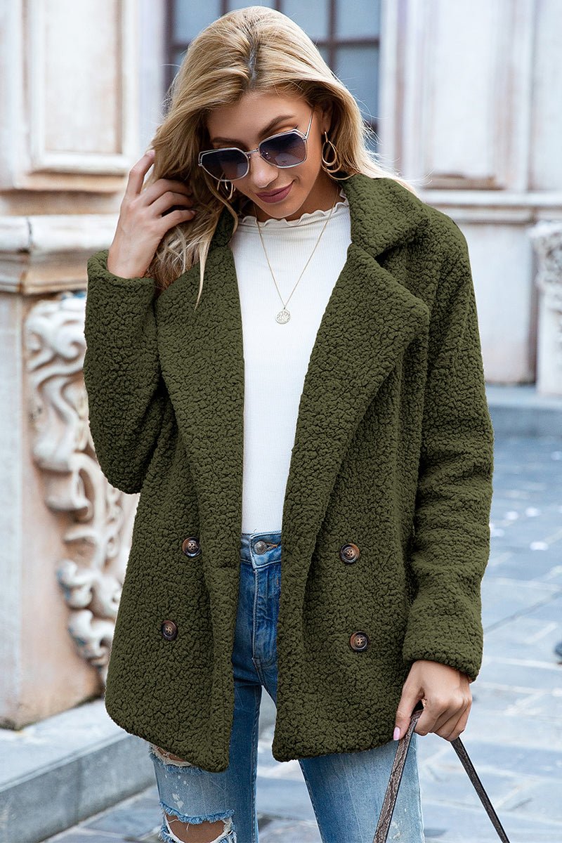 Ivy Lane Full Size Lapel Collar Sherpa Coat - GirlyBayOuterwearIvy Lane Full Size Lapel Collar Sherpa Coat100100256045941SArmy GreenGirlyBayIvy Lane Full Size Lapel Collar Sherpa Coat