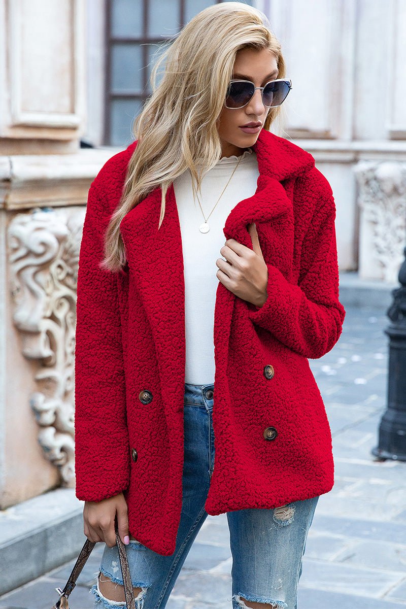 Ivy Lane Full Size Lapel Collar Sherpa Coat - GirlyBayOuterwearIvy Lane Full Size Lapel Collar Sherpa Coat100100256046473SDeep RedGirlyBayIvy Lane Full Size Lapel Collar Sherpa Coat