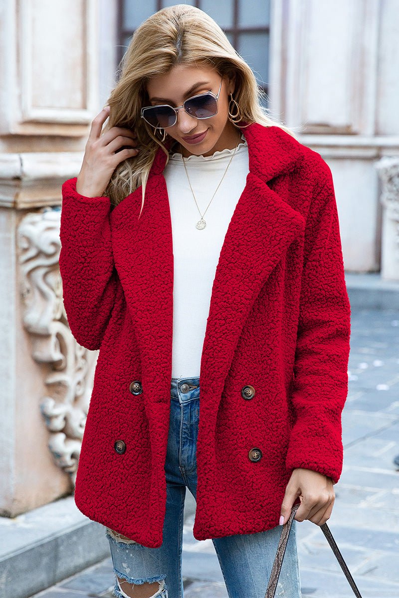 Ivy Lane Full Size Lapel Collar Sherpa Coat - GirlyBayOuterwearIvy Lane Full Size Lapel Collar Sherpa Coat100100256046473SDeep RedGirlyBayIvy Lane Full Size Lapel Collar Sherpa Coat