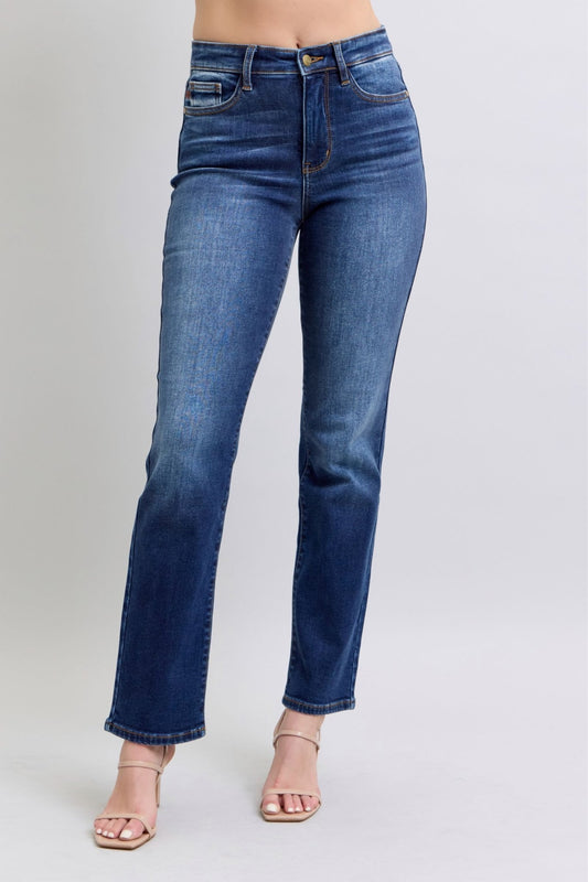 Judy Blue Full Size Washed Straight Leg Jeans with Pockets - GirlyBayJeans & DenimJudy Blue Full Size Washed Straight Leg Jeans with Pockets1001000071013370(24)DarkGirlyBayJudy Blue Full Size Washed Straight Leg Jeans with Pockets