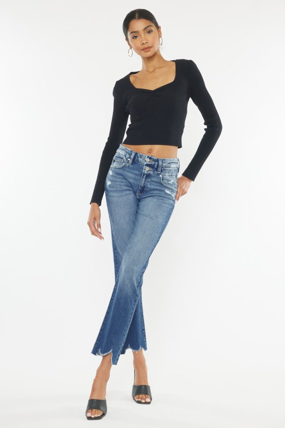 Kancan High Rise Wide Waistband Slim Straight Jeans - GirlyBayJeans & DenimKancan High Rise Wide Waistband Slim Straight Jeans1001009473617250MediumGirlyBayKancan High Rise Wide Waistband Slim Straight Jeans