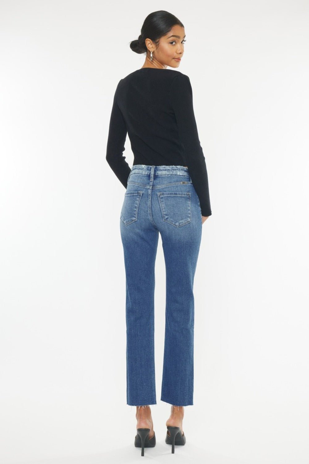 Kancan High Rise Wide Waistband Slim Straight Jeans - GirlyBayJeans & DenimKancan High Rise Wide Waistband Slim Straight Jeans1001009473617250MediumGirlyBayKancan High Rise Wide Waistband Slim Straight Jeans