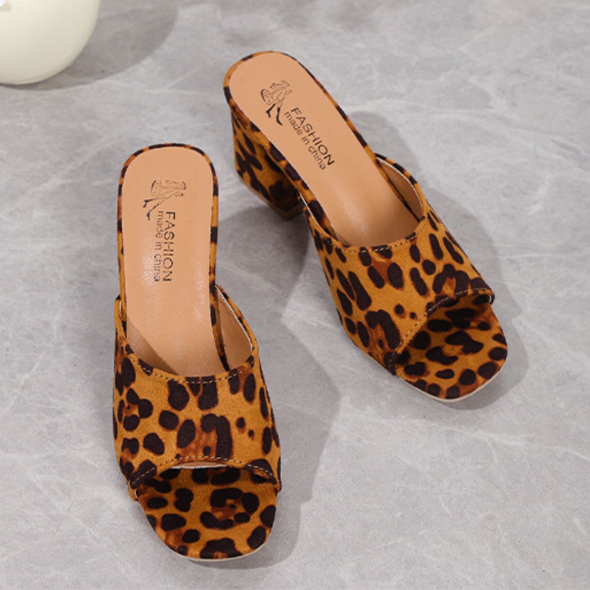 Leopard Block Heel Suede Sandals - GirlyBayShoesLeopard Block Heel Suede Sandals10060056435157835(US4)CaramelGirlyBayLeopard Block Heel Suede Sandals
