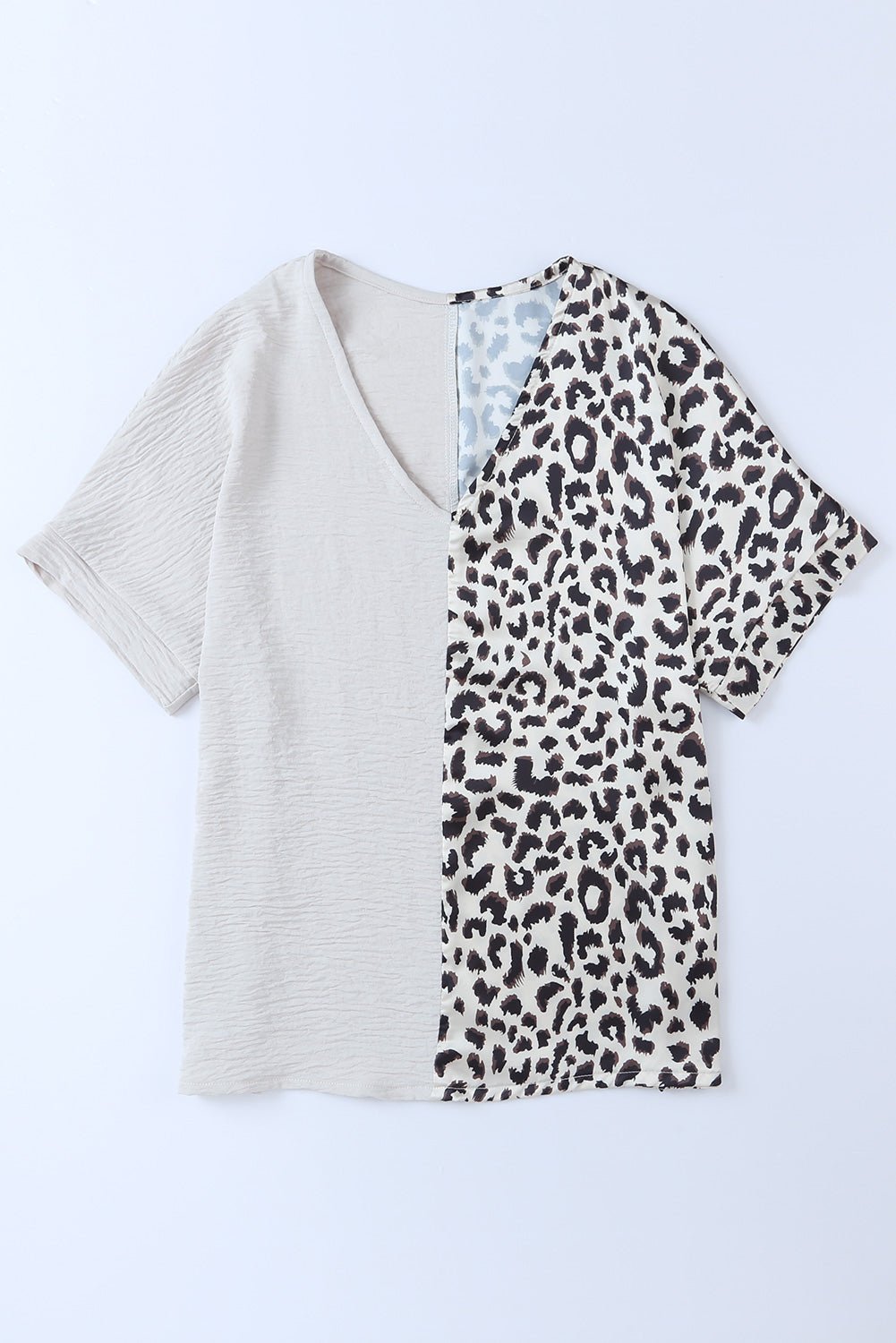 Leopard Color Block V - Neck Blouse - GirlyBayLeopard Color Block V - Neck Blouse100100973045735SPinkGirlyBayLeopard Color Block V - Neck Blouse