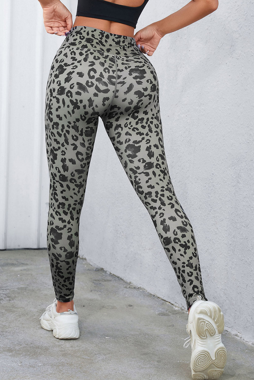 Leopard Print Wide Waistband Leggings - GirlyBayActivewearLeopard Print Wide Waistband Leggings100102702710506SDark GrayGirlyBayLeopard Print Wide Waistband Leggings