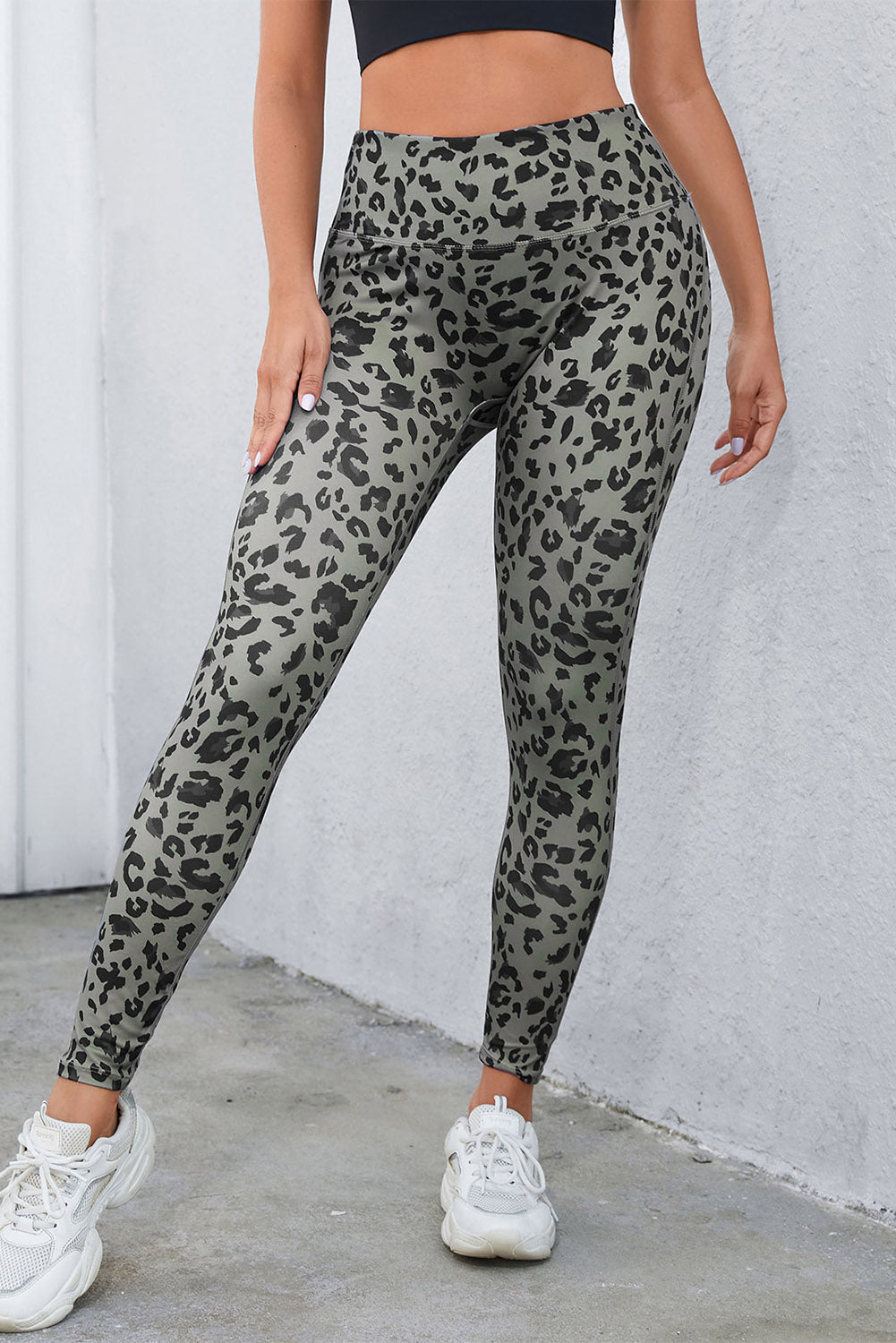 Leopard Print Wide Waistband Leggings - GirlyBayActivewearLeopard Print Wide Waistband Leggings100102702710506SDark GrayGirlyBayLeopard Print Wide Waistband Leggings