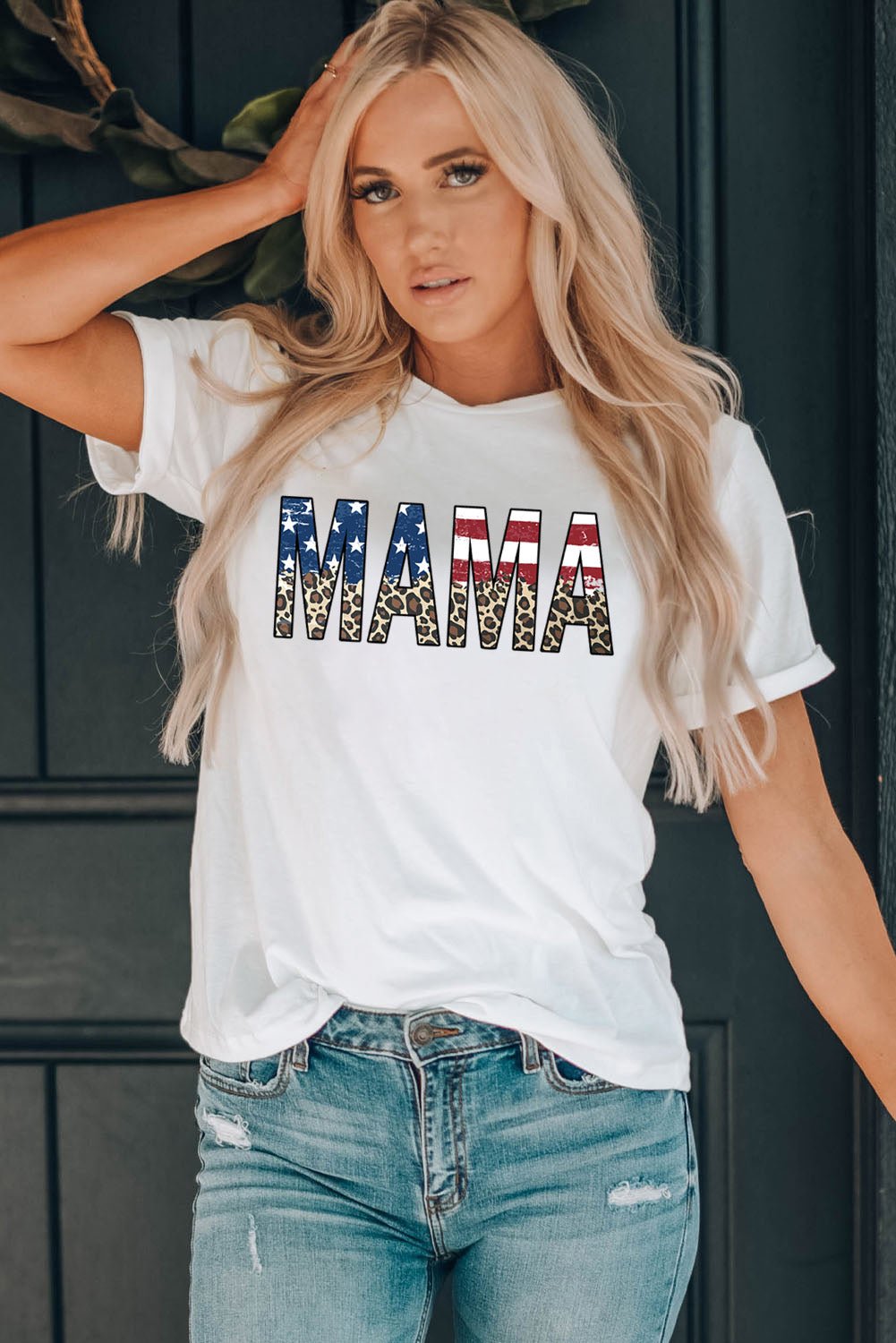 MAMA Round Neck Short Sleeve T-Shirt - GirlyBayMAMA Round Neck Short Sleeve T-Shirt100100046511702SWhiteGirlyBayMAMA Round Neck Short Sleeve T-Shirt