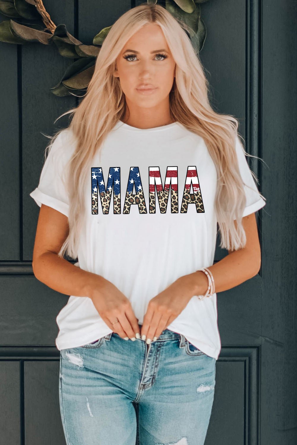 MAMA Round Neck Short Sleeve T-Shirt - GirlyBayMAMA Round Neck Short Sleeve T-Shirt100100046511702SWhiteGirlyBayMAMA Round Neck Short Sleeve T-Shirt