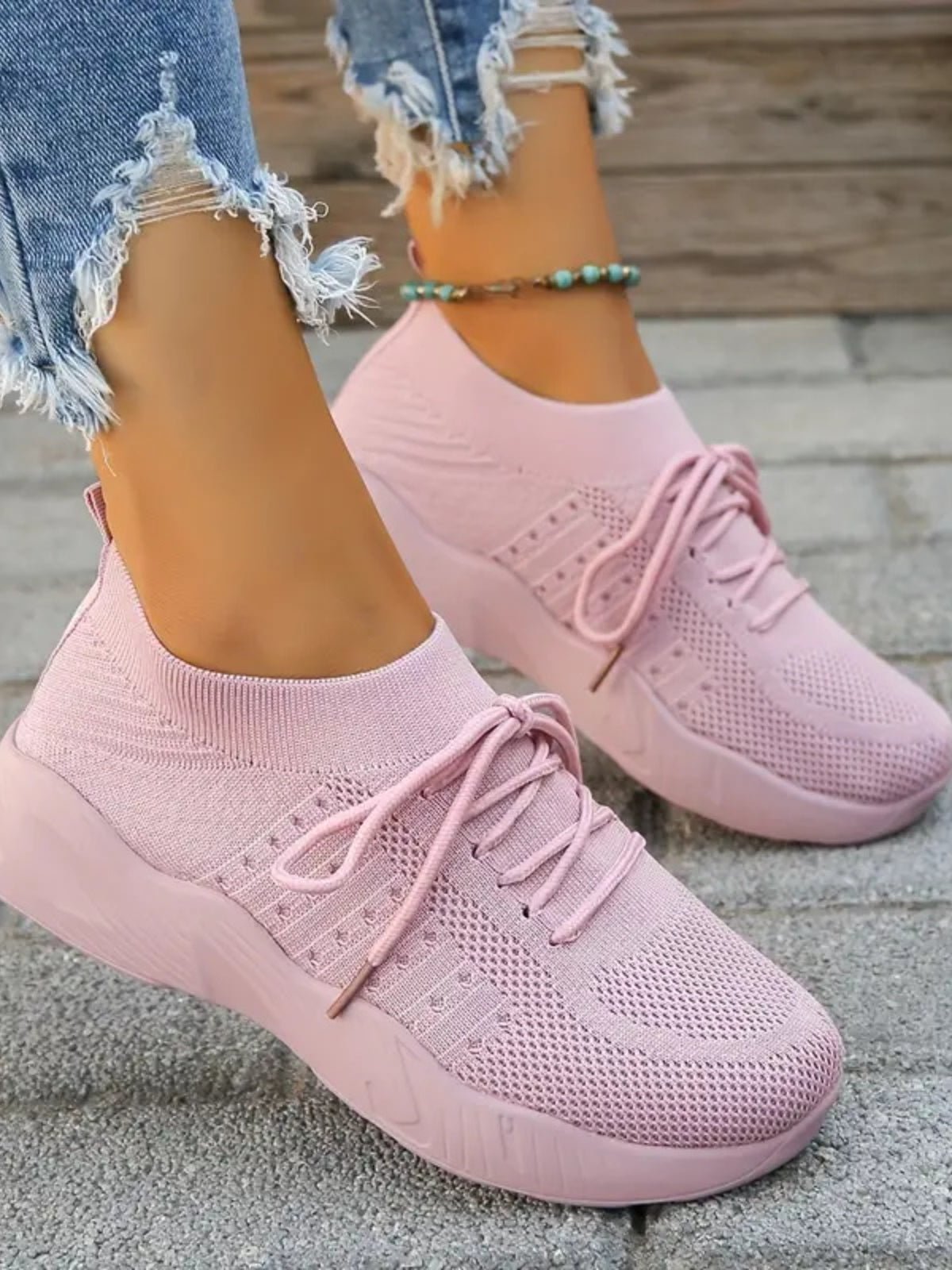 Mesh Round Toe Flat Athletic - GirlyBayShoesMesh Round Toe Flat Athletic10060076180107335(US4)Dusty PinkGirlyBayMesh Round Toe Flat Athletic