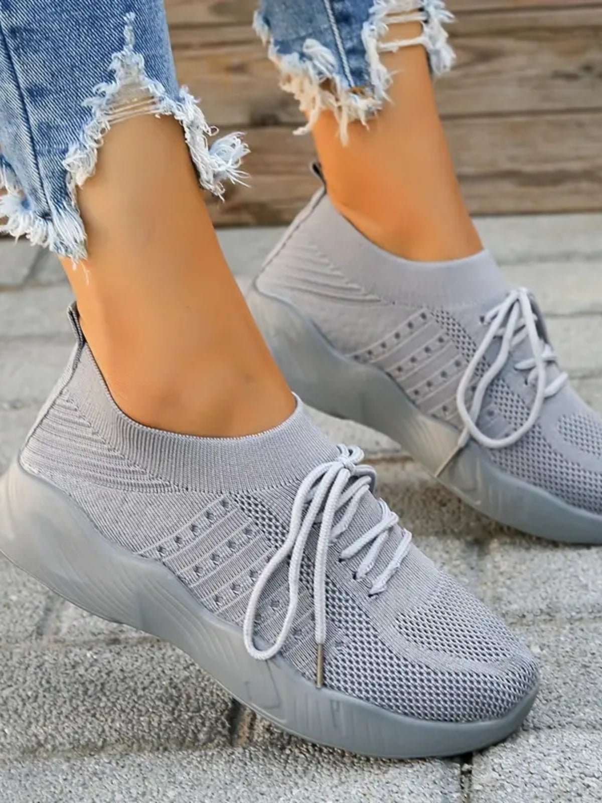Mesh Round Toe Flat Athletic - GirlyBayShoesMesh Round Toe Flat Athletic10060076180178235(US4)GrayGirlyBayMesh Round Toe Flat Athletic