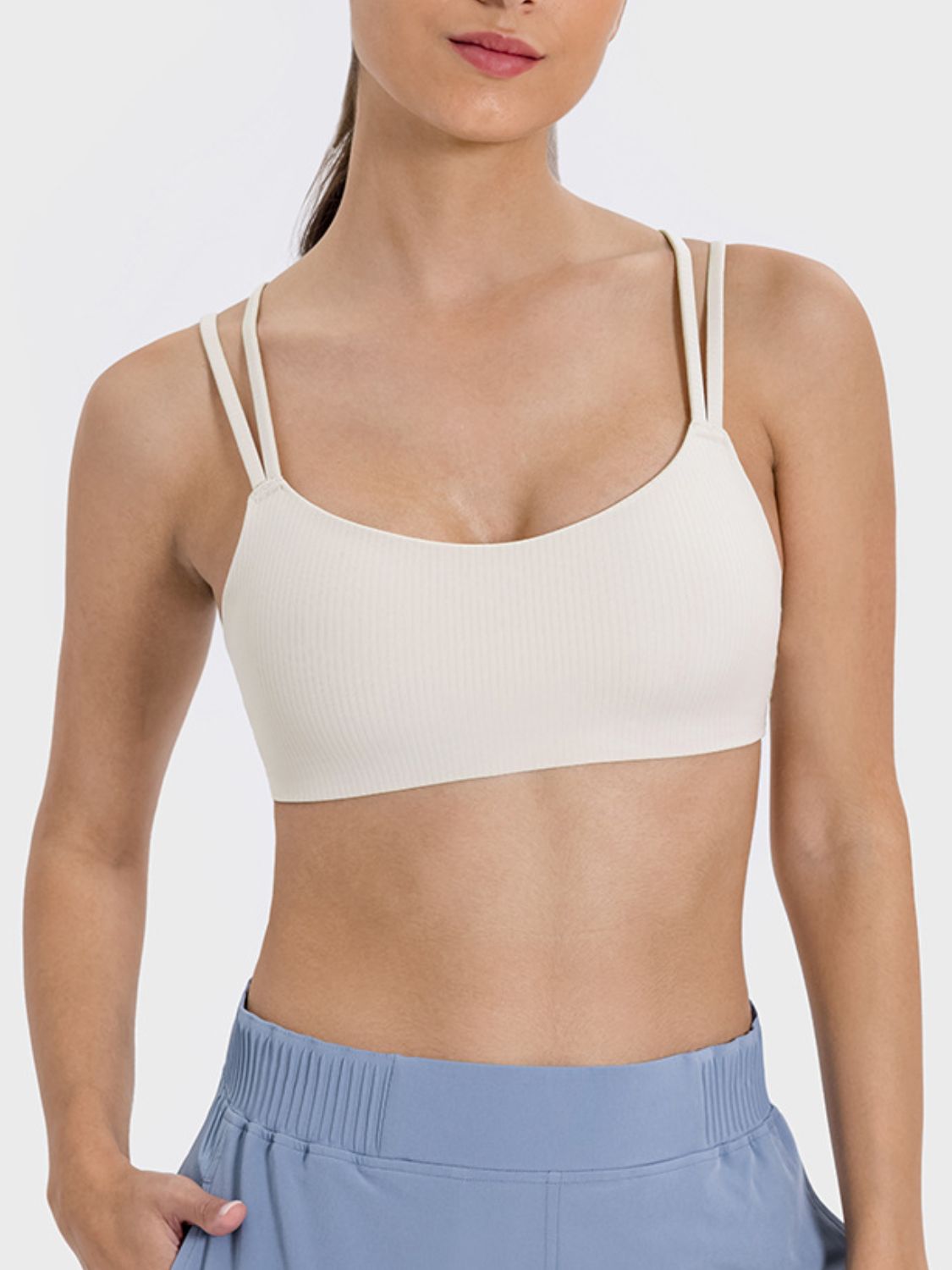 Millennia Scoop Neck Double Strap Active Cami - GirlyBayActivewearMillennia Scoop Neck Double Strap Active Cami1001007148011904BeigeGirlyBayMillennia Scoop Neck Double Strap Active Cami
