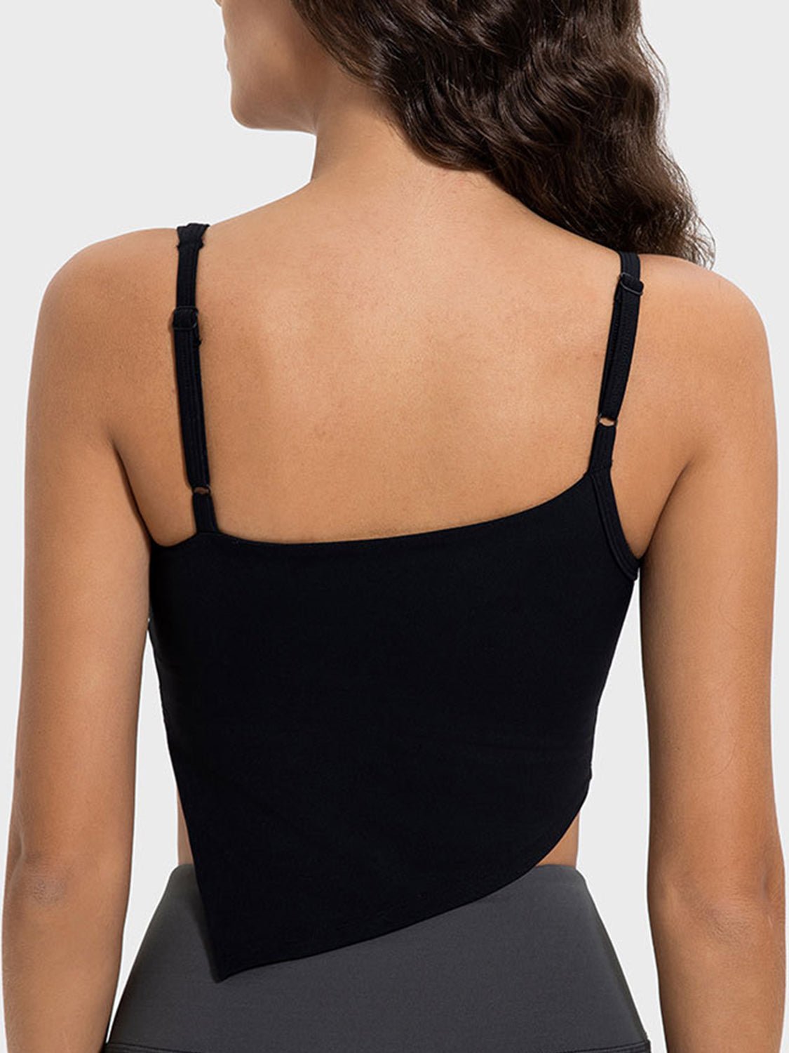 Millennia Slit Asymmetrical Neck Active Cami - GirlyBayActivewearMillennia Slit Asymmetrical Neck Active Cami1001000269311184BlackGirlyBayMillennia Slit Asymmetrical Neck Active Cami