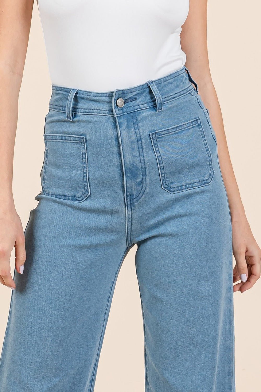 Mittoshop High Waist Wide Leg JeansJeans & DenimGirlyBayTrendsi