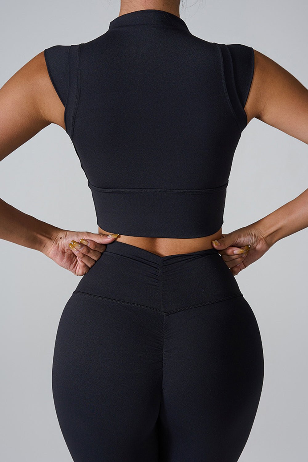 Mock Neck Active Tank - GirlyBayActivewearMock Neck Active Tank100100582991320SBlackGirlyBayMock Neck Active Tank