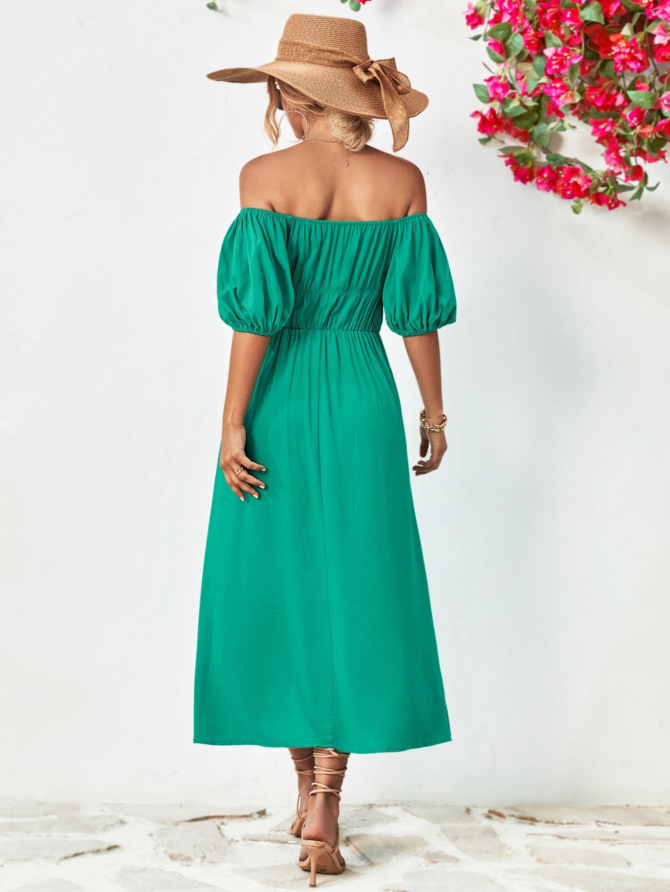 Off - Shoulder Balloon Sleeve Midi Dress - GirlyBayCocktail DressesOff - Shoulder Balloon Sleeve Midi Dress100100246456311STurquoiseGirlyBayOff - Shoulder Balloon Sleeve Midi Dress