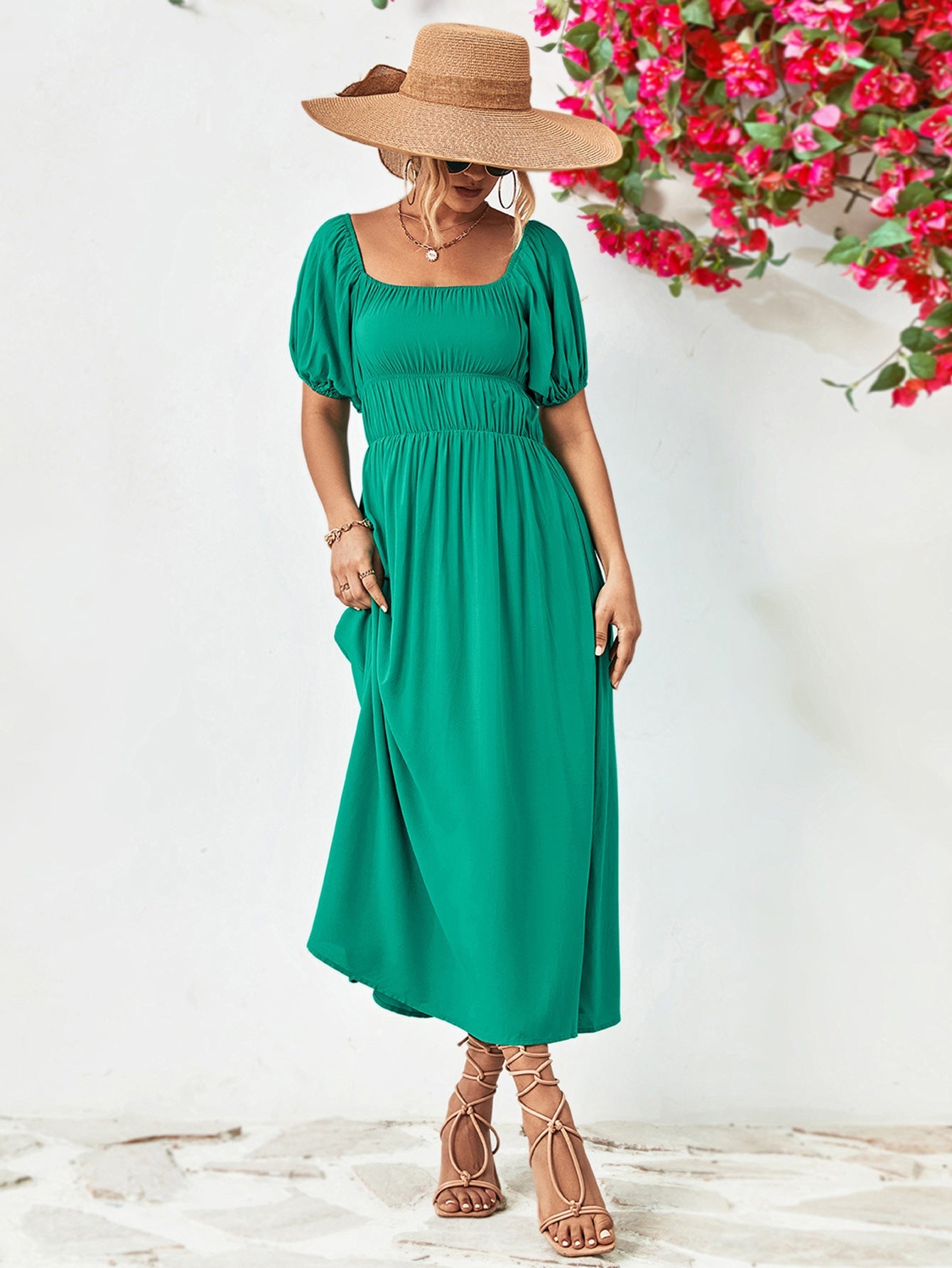 Off - Shoulder Balloon Sleeve Midi Dress - GirlyBayCocktail DressesOff - Shoulder Balloon Sleeve Midi Dress100100246456311STurquoiseGirlyBayOff - Shoulder Balloon Sleeve Midi Dress