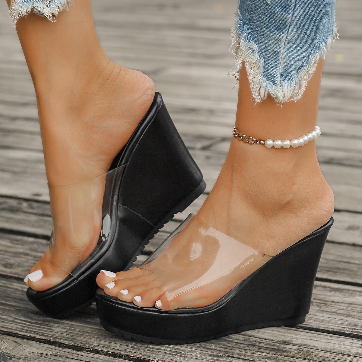 Open Toe Wedge Sandals - GirlyBayShoesOpen Toe Wedge Sandals10060076519280235(US4)BlackGirlyBayOpen Toe Wedge Sandals