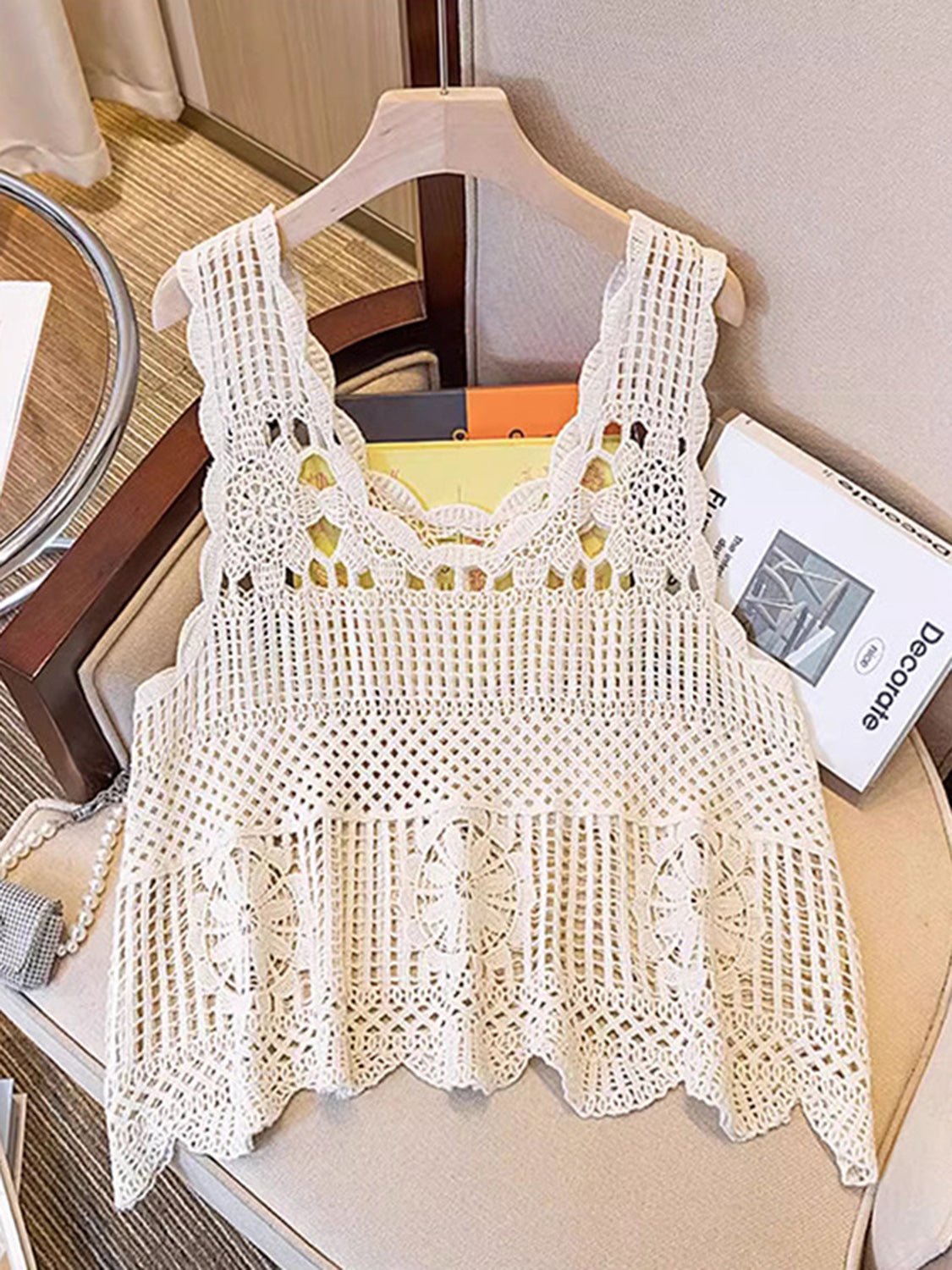Openwork Scoop Neck Tank - GirlyBayOpenwork Scoop Neck Tank100100407521043One SizeCreamGirlyBayOpenwork Scoop Neck Tank