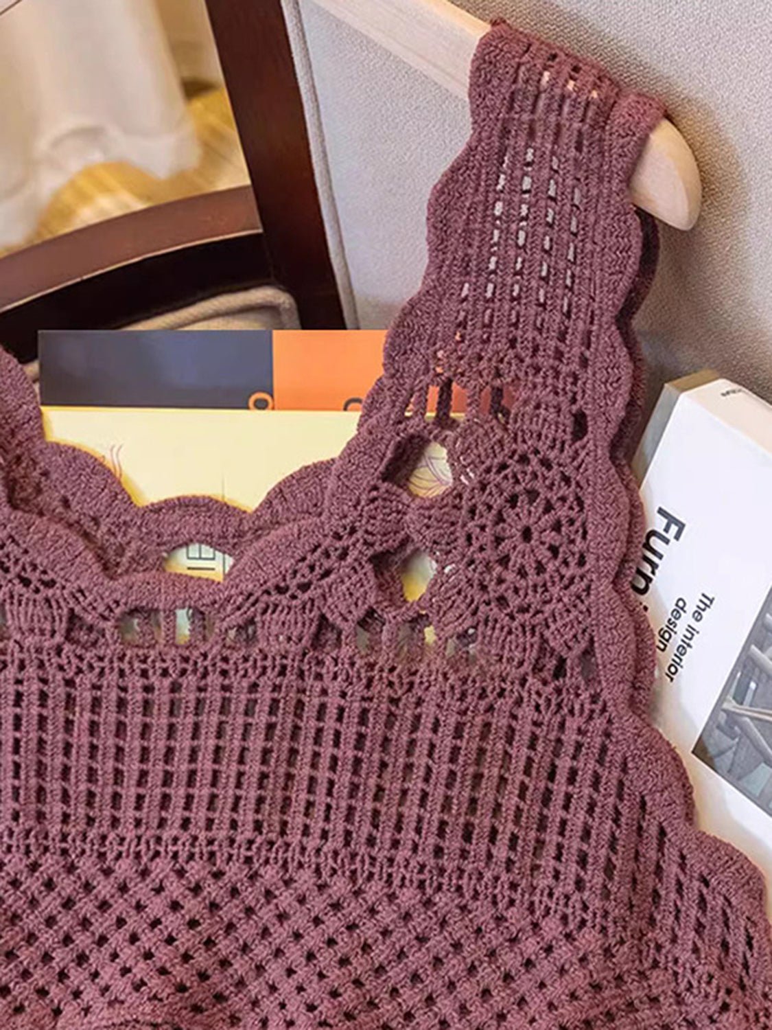 Openwork Scoop Neck Tank - GirlyBayOpenwork Scoop Neck Tank100100407524048One SizeDeep PurpleGirlyBayOpenwork Scoop Neck Tank