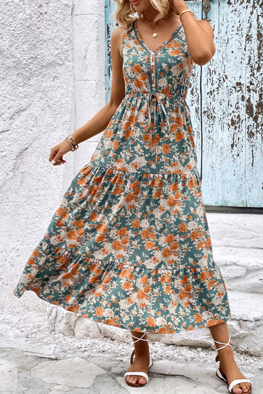 Perfee Floral V - Neck Tiered Sleeveless Dress - GirlyBayMaxi DressesPerfee Floral V - Neck Tiered Sleeveless Dress100100780949727SFloralGirlyBayPerfee Floral V - Neck Tiered Sleeveless Dress