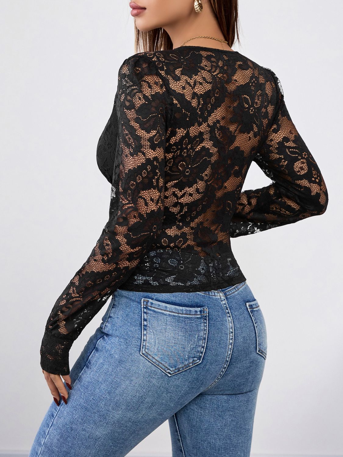 Perfee V - Neck Long Sleeve Lace Top - GirlyBayPerfee V - Neck Long Sleeve Lace Top100100834352572MBlackGirlyBayPerfee V - Neck Long Sleeve Lace Top