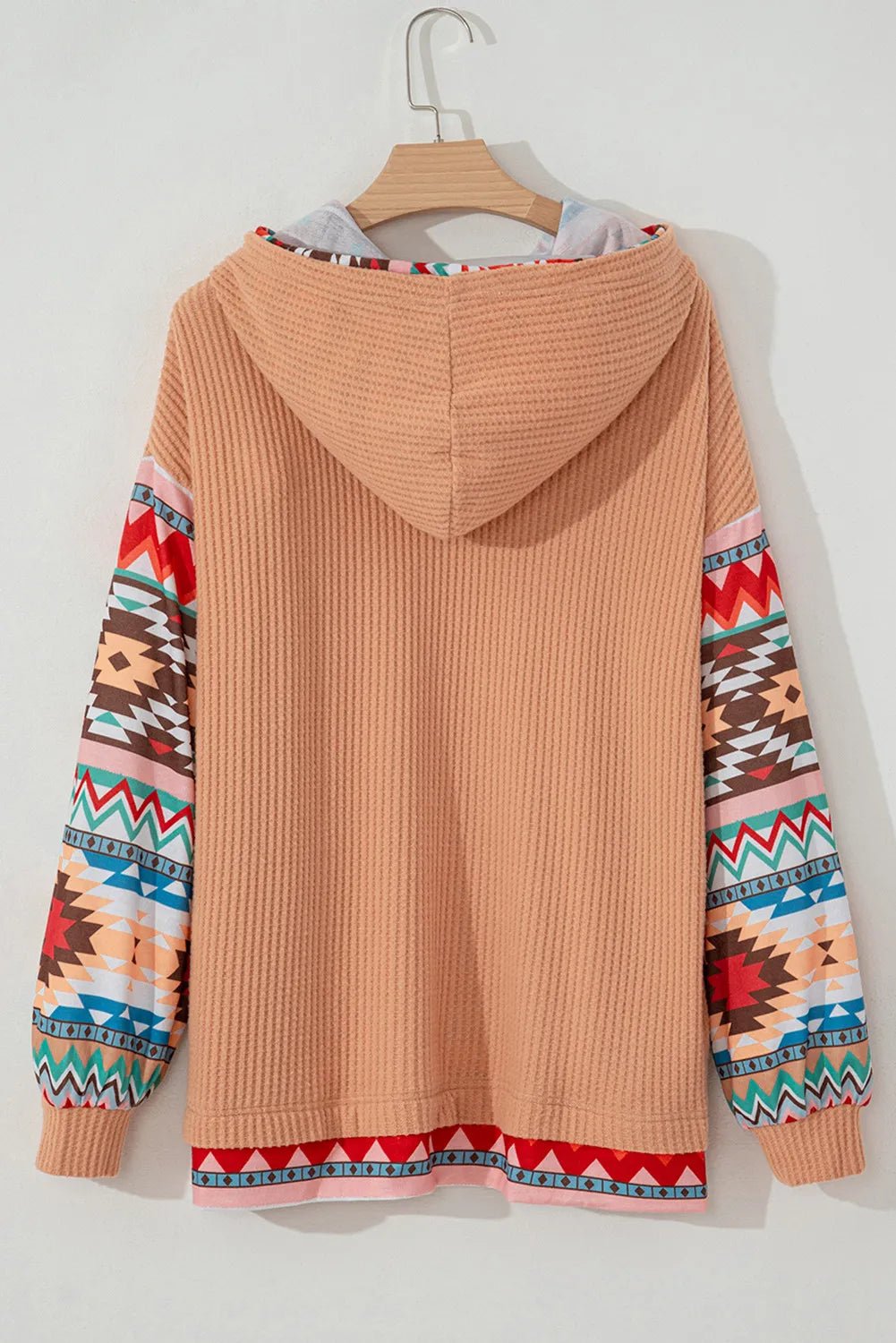 Plus Size Drawstring Geometric Long Sleeve Hoodie - GirlyBayPlus Size ClothesPlus Size Drawstring Geometric Long Sleeve Hoodie1001009445210621XLSherbetGirlyBayPlus Size Drawstring Geometric Long Sleeve Hoodie