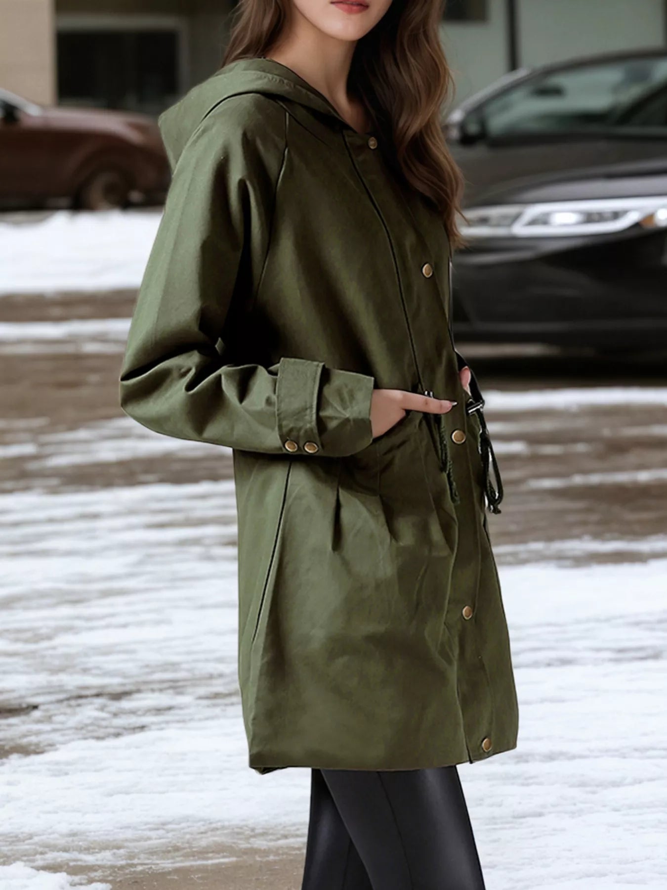 Plus Size Hooded Drawstring Waist Trench Coat - GirlyBayOuterweara5c273fe - d977 - 4f95 - a15f - 9f1bde423806 - Max - Origin1001006525894671XLArmy GreenGirlyBaya5c273fe - d977 - 4f95 - a15f - 9f1bde423806 - Max - OriginPlus Size Hooded Drawstring Waist Trench CoatOuterwearGirlyBay100100652589467