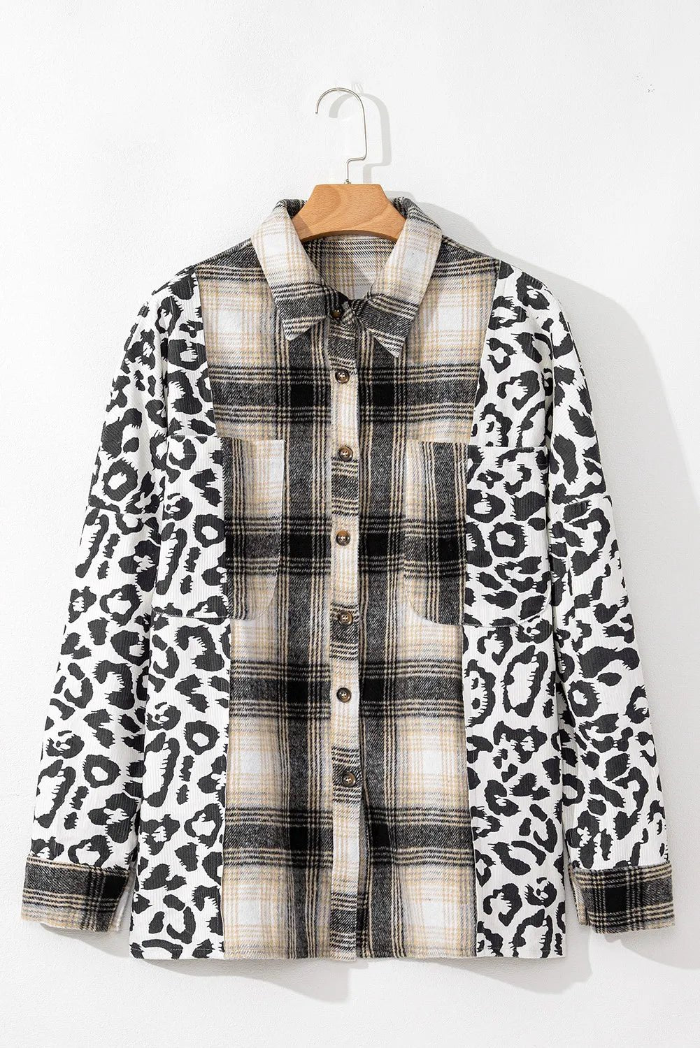 Plus Size Leopard Plaid Button Up Long Sleeve Shacket - GirlyBayPlus Size ClothesPlus Size Leopard Plaid Button Up Long Sleeve Shacket1001000807311611XLDark GrayGirlyBayPlus Size Leopard Plaid Button Up Long Sleeve Shacket