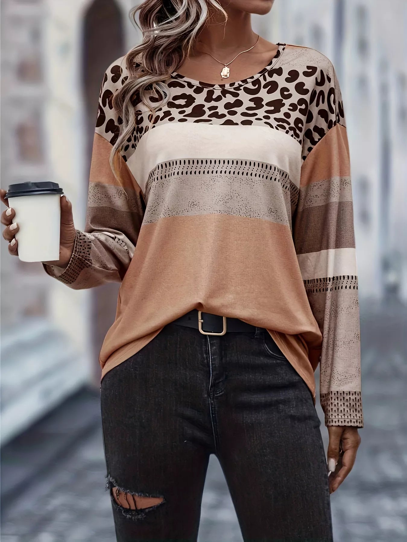 Plus Size Leopard Print Color Block Long Sleeve T-Shirt - GirlyBaySweatshirts & Hoodies735742bd18da45d5b3924ed1db562a6b - Max - Origin1001001055257181XLCamelGirlyBay735742bd18da45d5b3924ed1db562a6b - Max - OriginPlus Size Leopard Print Color Block Long Sleeve T-ShirtSweatshirts & HoodiesGirlyBay100100105525718