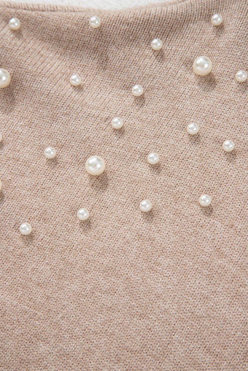 Plus Size Pearl Detail Round Neck Long Sleeve Sweater - GirlyBayPlus Size Pearl Detail Round Neck Long Sleeve Sweater1001005774315141XLDust StormGirlyBayPlus Size Pearl Detail Round Neck Long Sleeve Sweater