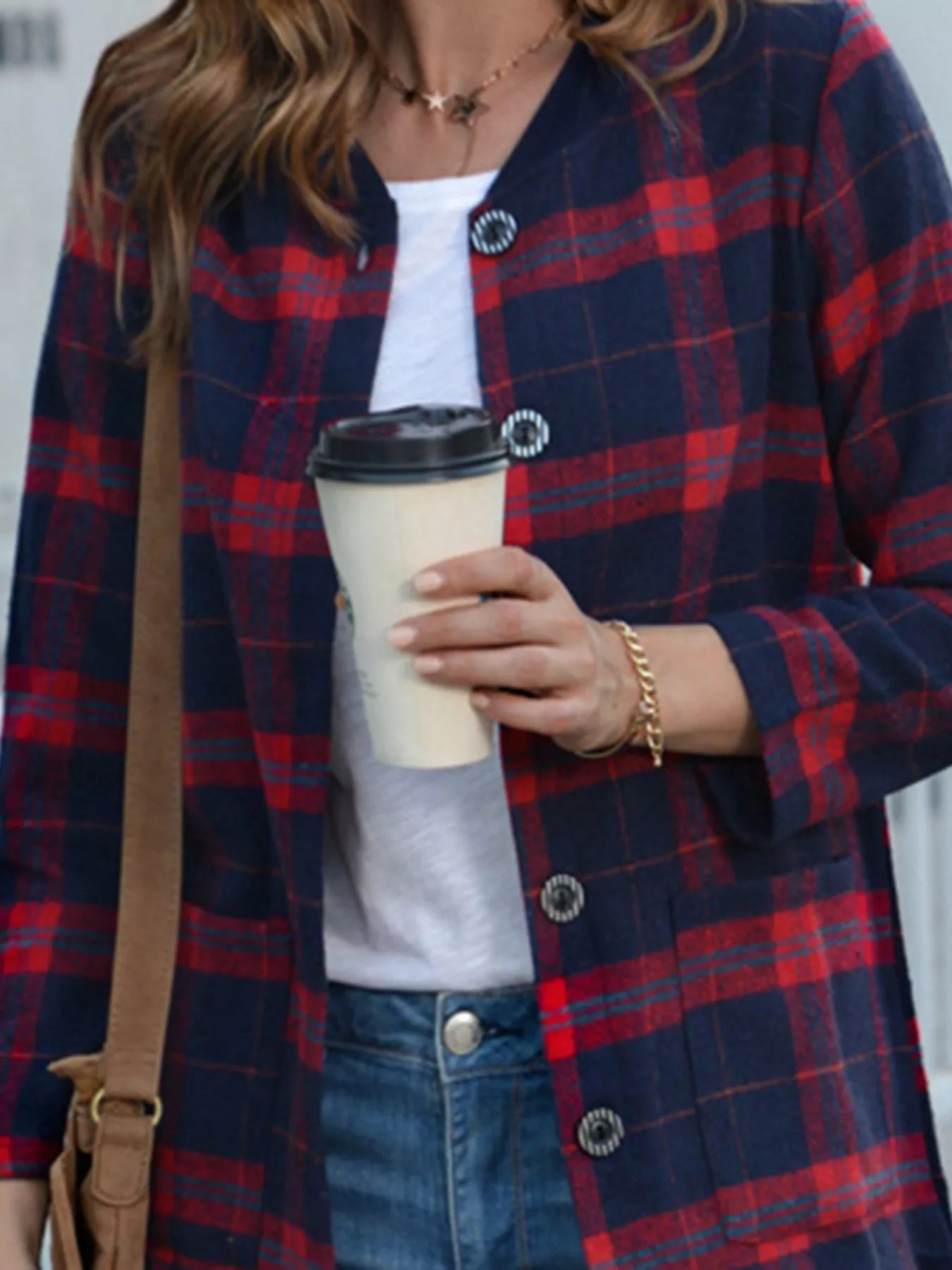 Plus Size Plaid Button - Down Longline Shirt - GirlyBayOuterwear3387ec1e - 2743 - 4291 - bc52 - 92625d3c835a - Max - Origin1001003079115320XLScarletGirlyBay3387ec1e - 2743 - 4291 - bc52 - 92625d3c835a - Max - OriginPlus Size Plaid Button - Down Longline ShirtOuterwearGirlyBay100100307911532