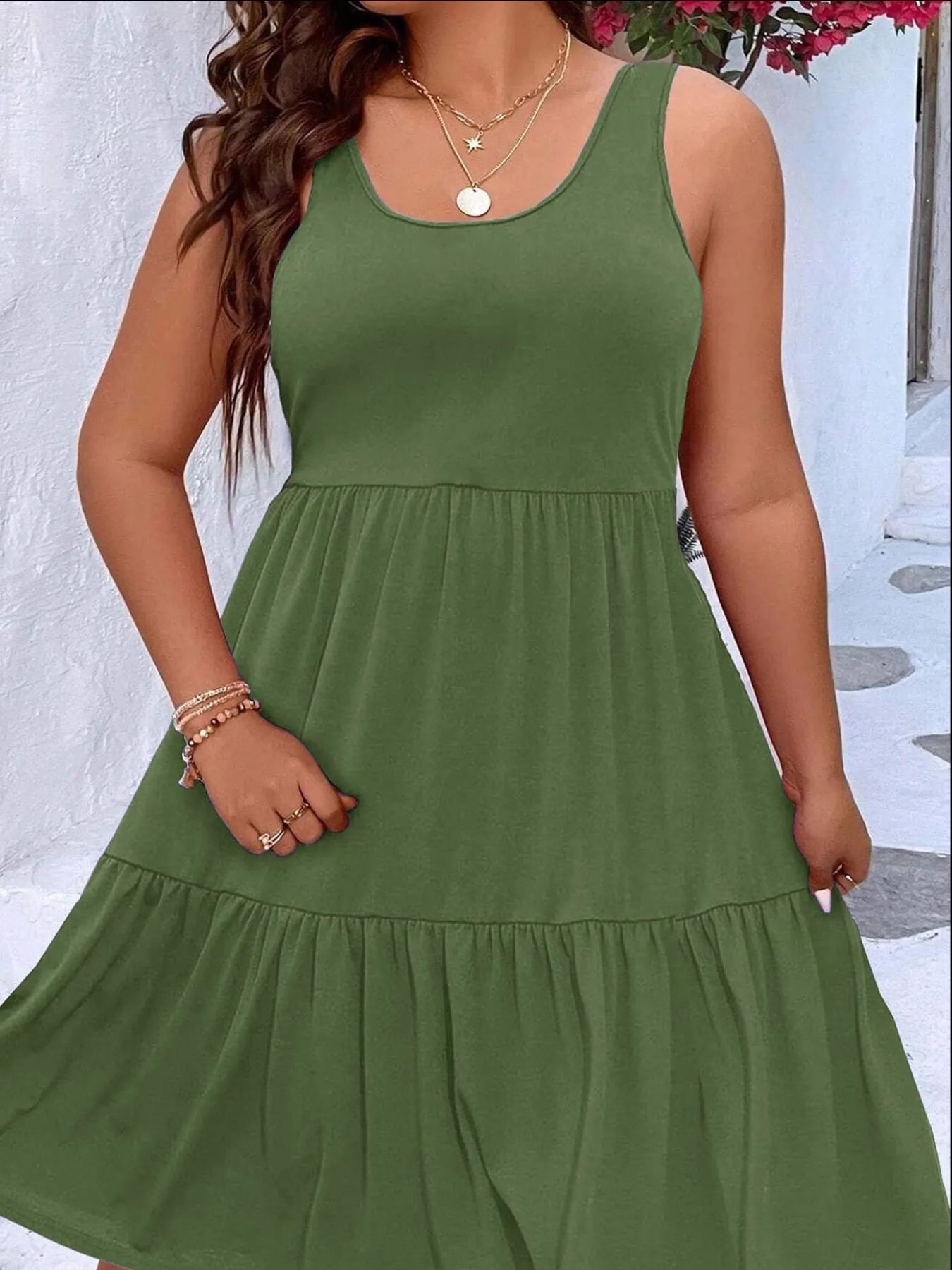Plus Size Tiered Scoop Neck Tank Dress - GirlyBayCasual Dresses4c115a23 - d2fd - 4fe6 - b818 - 3a81090b293a - Max - Origin100100321223514XLArmy GreenGirlyBay4c115a23 - d2fd - 4fe6 - b818 - 3a81090b293a - Max - OriginPlus Size Tiered Scoop Neck Tank DressCasual DressesGirlyBay100100321223514