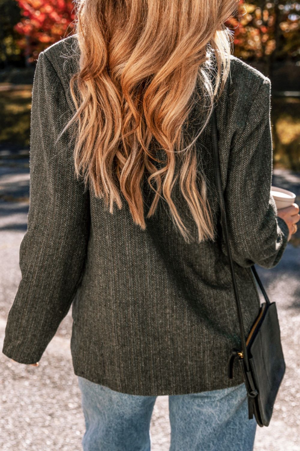 Pocketed Buttoned Long Sleeve Blazer - GirlyBayOuterwearPocketed Buttoned Long Sleeve Blazer100100716141879SChocolateGirlyBayPocketed Buttoned Long Sleeve Blazer