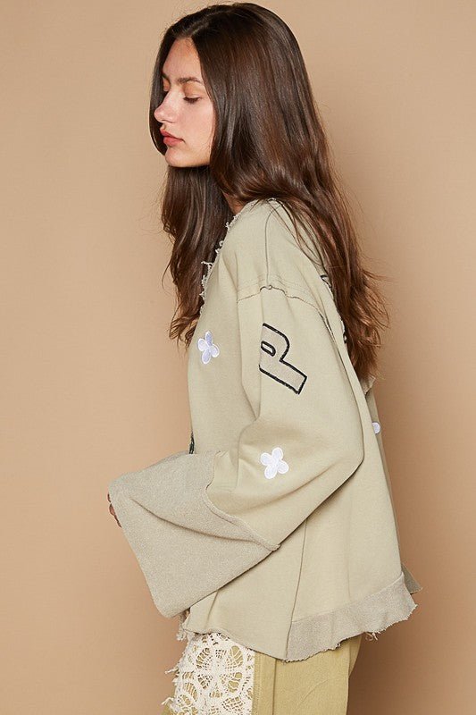 POL Peace Embroidered Exposed Seam Back Ruffle V - Neck Top - GirlyBayCasual DressesPOL Peace Embroidered Exposed Seam Back Ruffle V - Neck Top100100897791507SWheat GrassGirlyBayPOL Peace Embroidered Exposed Seam Back Ruffle V - Neck Top