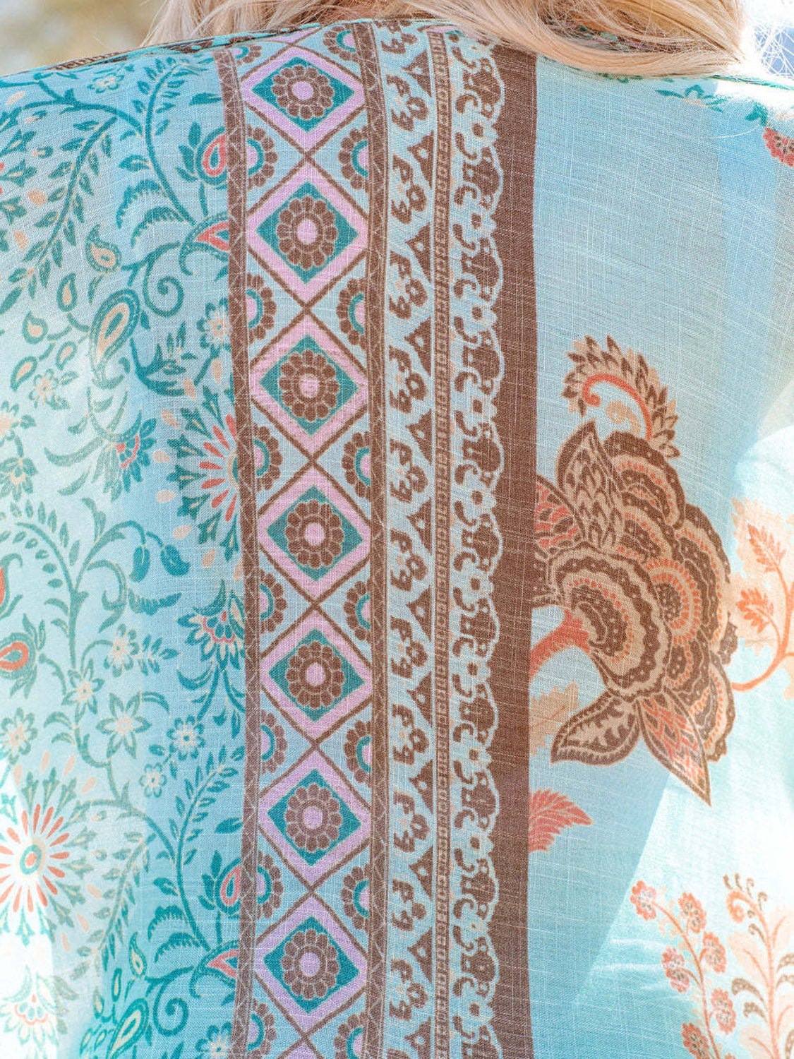 Boho Print Open Front Cover-UpCover UpsTrendsiGirlyBay100100099283165Light BlueOne SizeS@N@YShip From Overseas