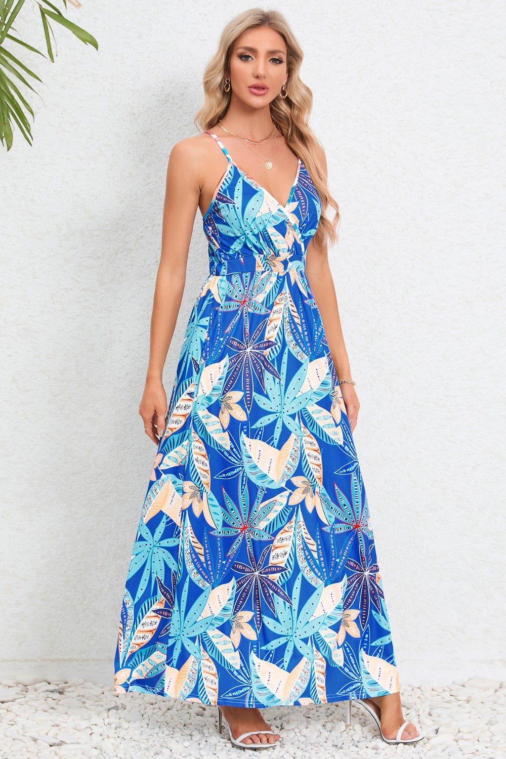 Printed Surplice Maxi Cami DressTrendsi100100264986622Royal BlueSRoyal BlueH.Y.G@ERoyal BlueShip From Overseas