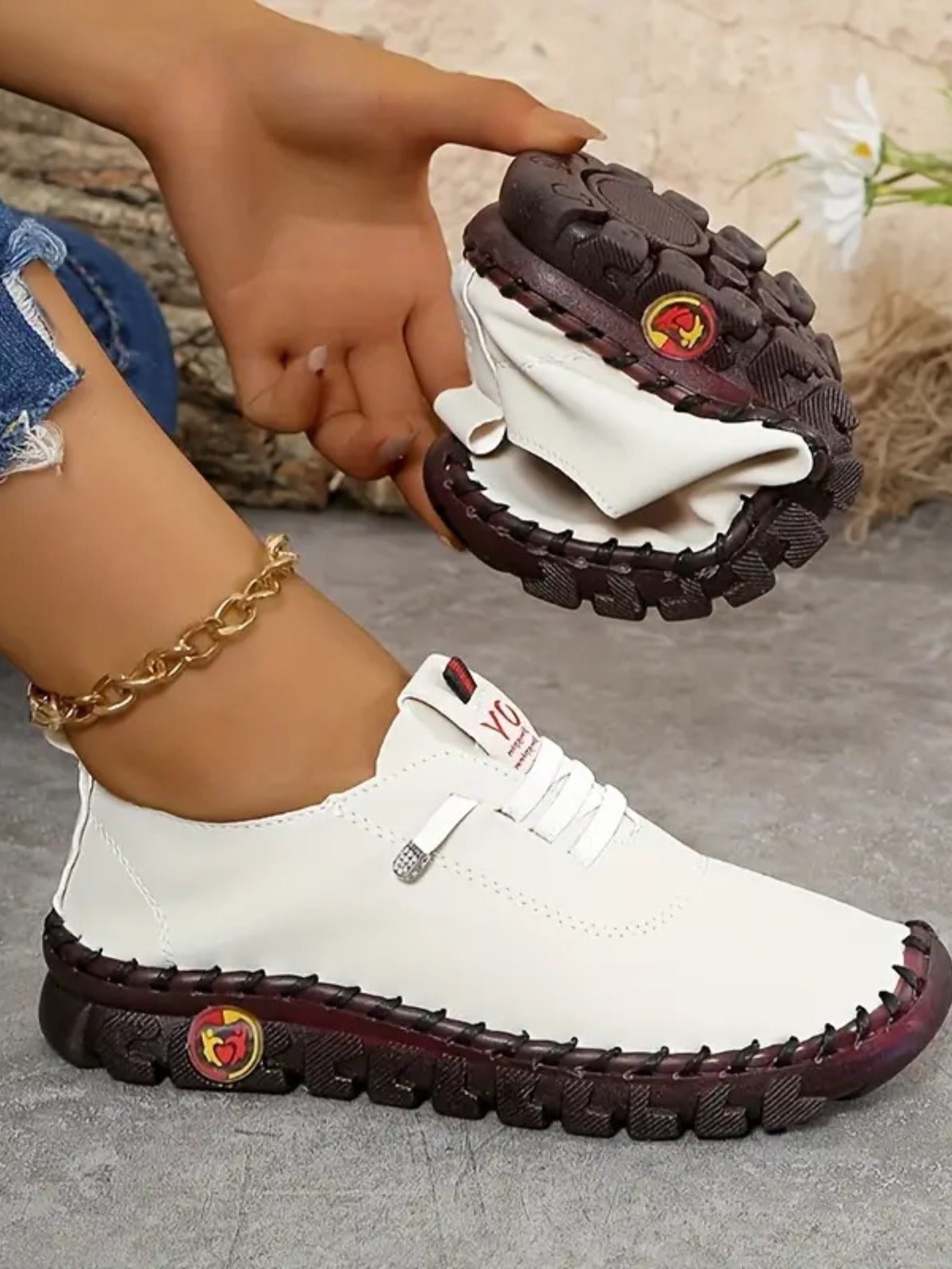 PU Leather Round Toe Slip - Ons - GirlyBayShoesPU Leather Round Toe Slip - Ons10060024446121635(US4)WhiteGirlyBayPU Leather Round Toe Slip - Ons