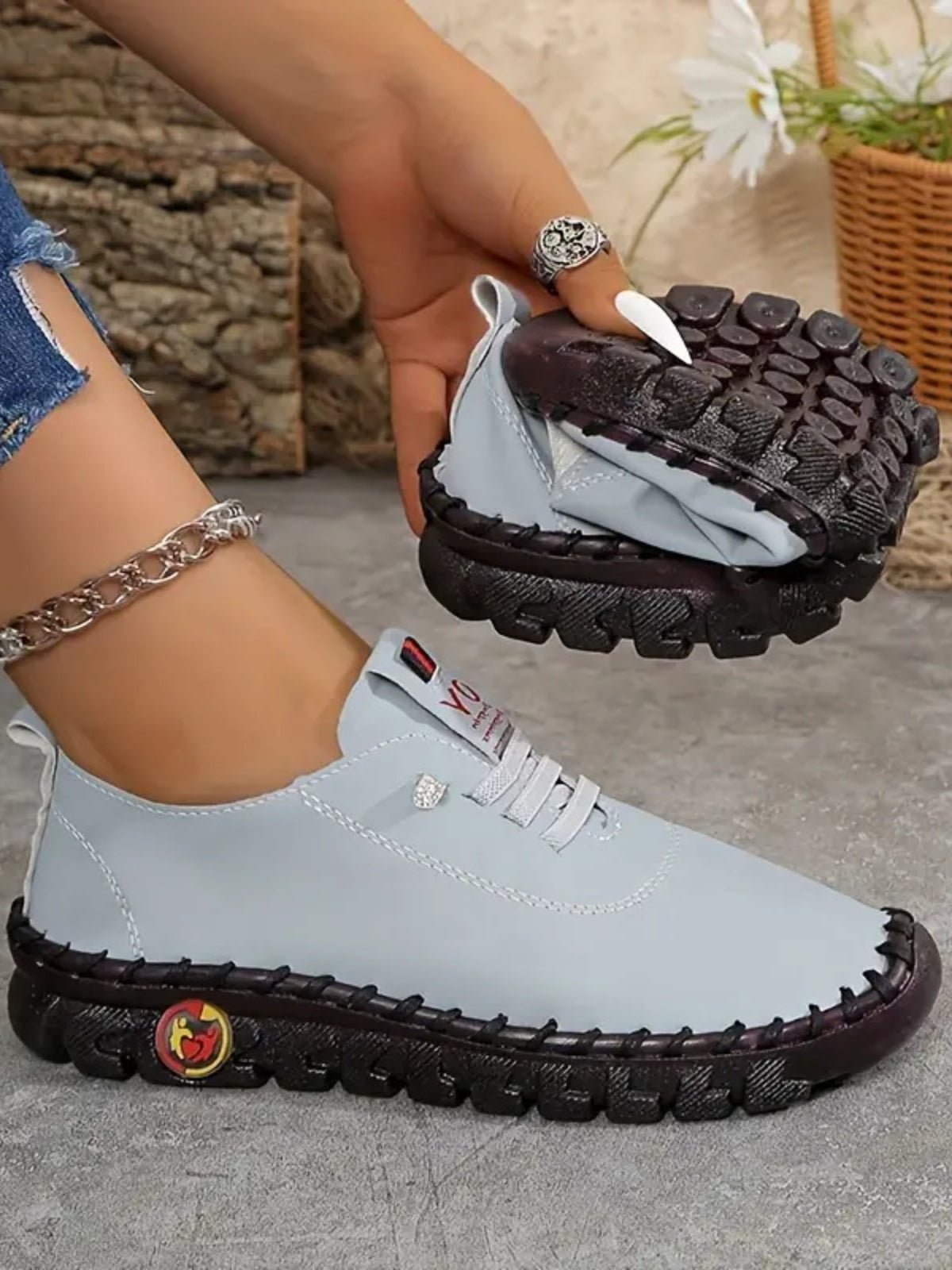 PU Leather Round Toe Slip - Ons - GirlyBayShoesPU Leather Round Toe Slip - Ons10060024446340435(US4)GrayGirlyBayPU Leather Round Toe Slip - Ons