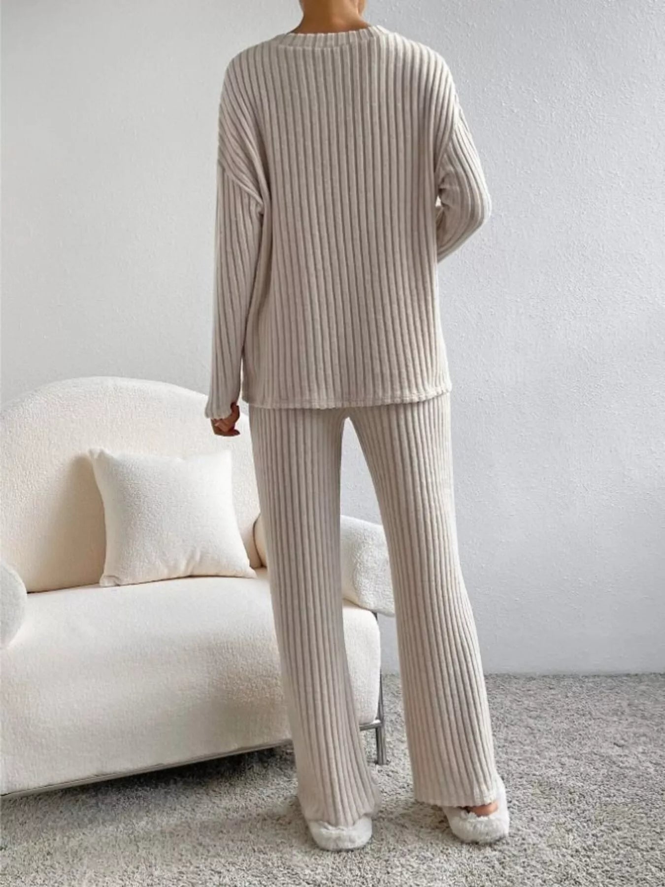 Ribbed Knit V - Neck Top and Pants Set - GirlyBayJumpsuits & Rompersbfbffe829da645dba7d36f4d7e0bd4a8 - Max - Origin100100068713976XSBeigeGirlyBaybfbffe829da645dba7d36f4d7e0bd4a8 - Max - OriginRibbed Knit V - Neck Top and Pants SetJumpsuits & RompersGirlyBay100100068713976